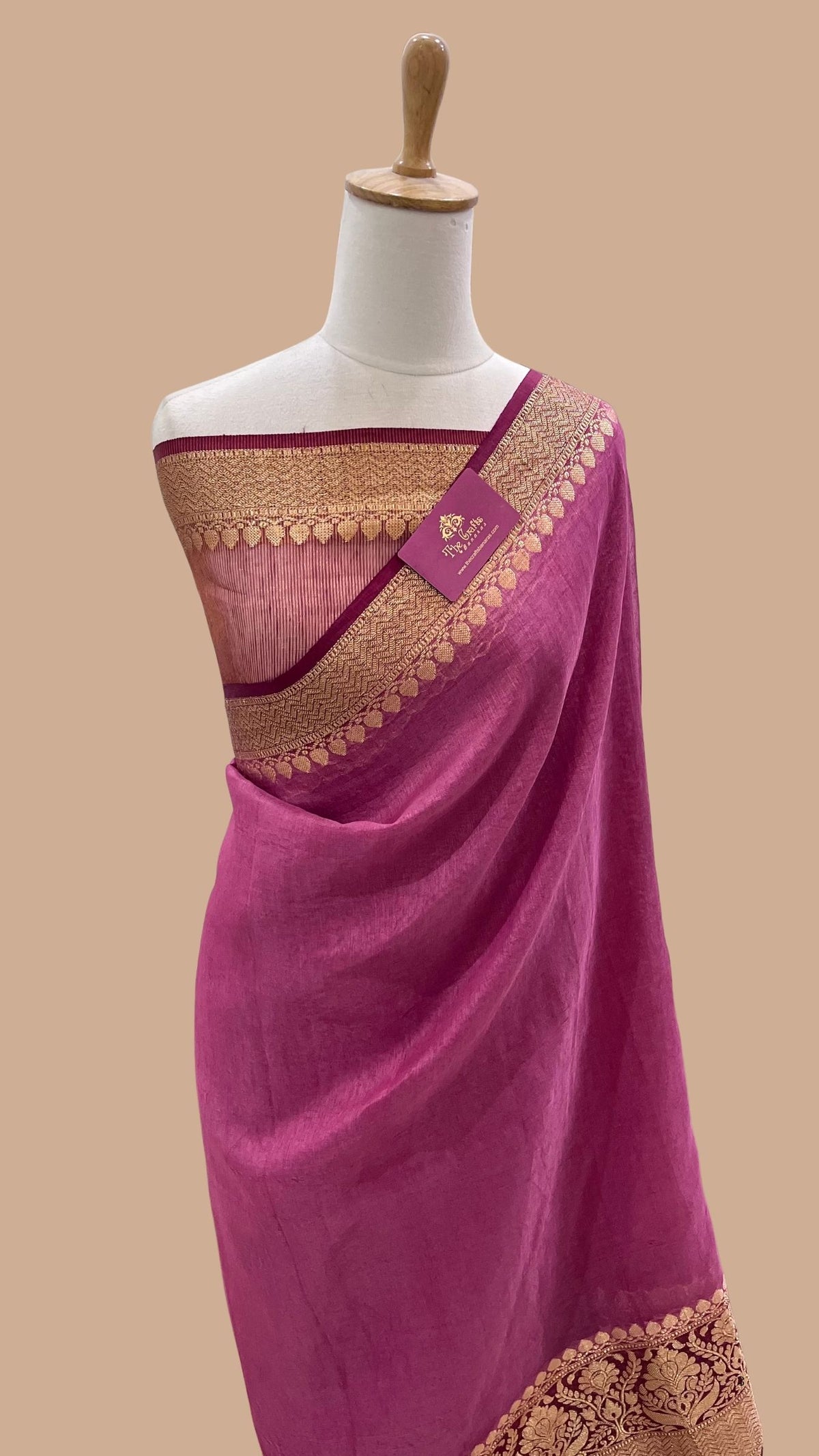 Pure Linen Banarasi Saree