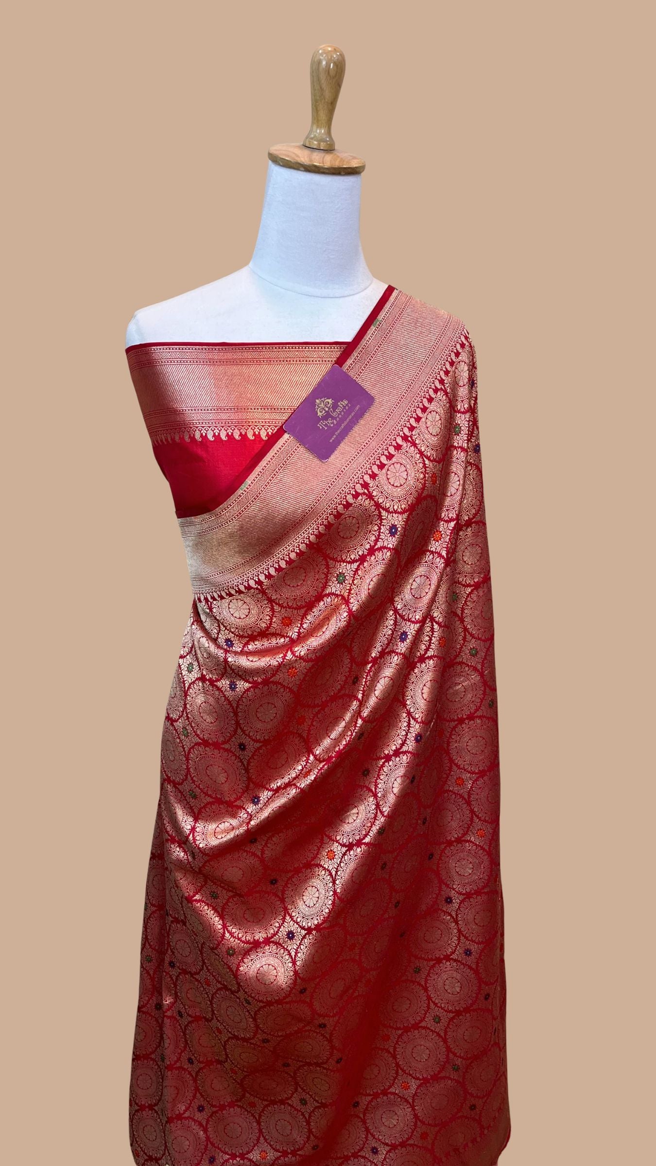 Pure Katan Silk Handloom Banarasi Saree - Tanchui Brocade Meena