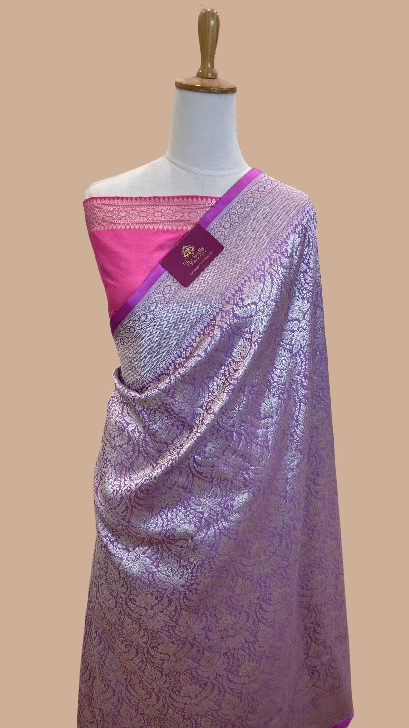 Pure Katan Silk Handloom Banarasi Saree - Tanchui Brocade