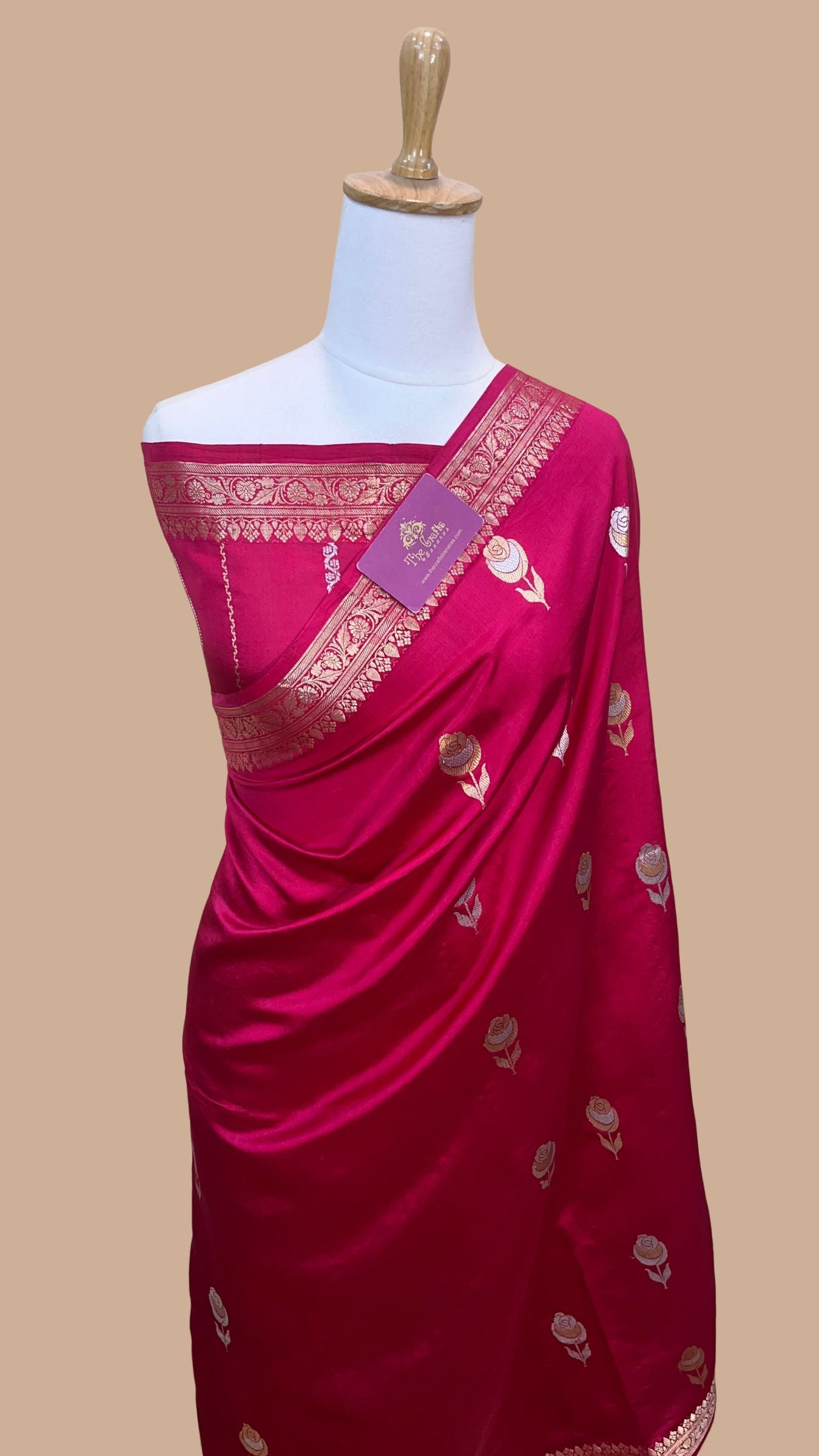 Pure Mango Silk Handloom Banarasi Saree
