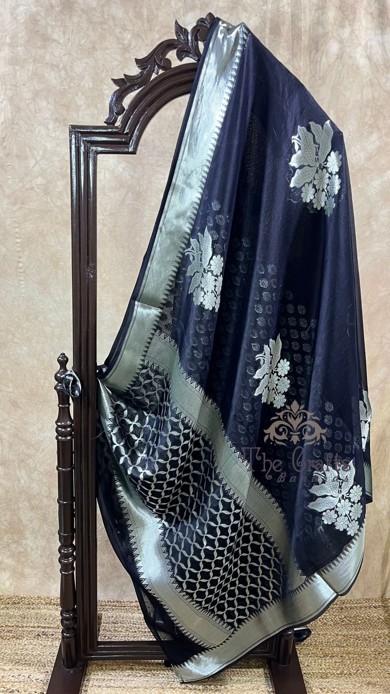 Pure Kora Silk Handloom Banarasi Saree