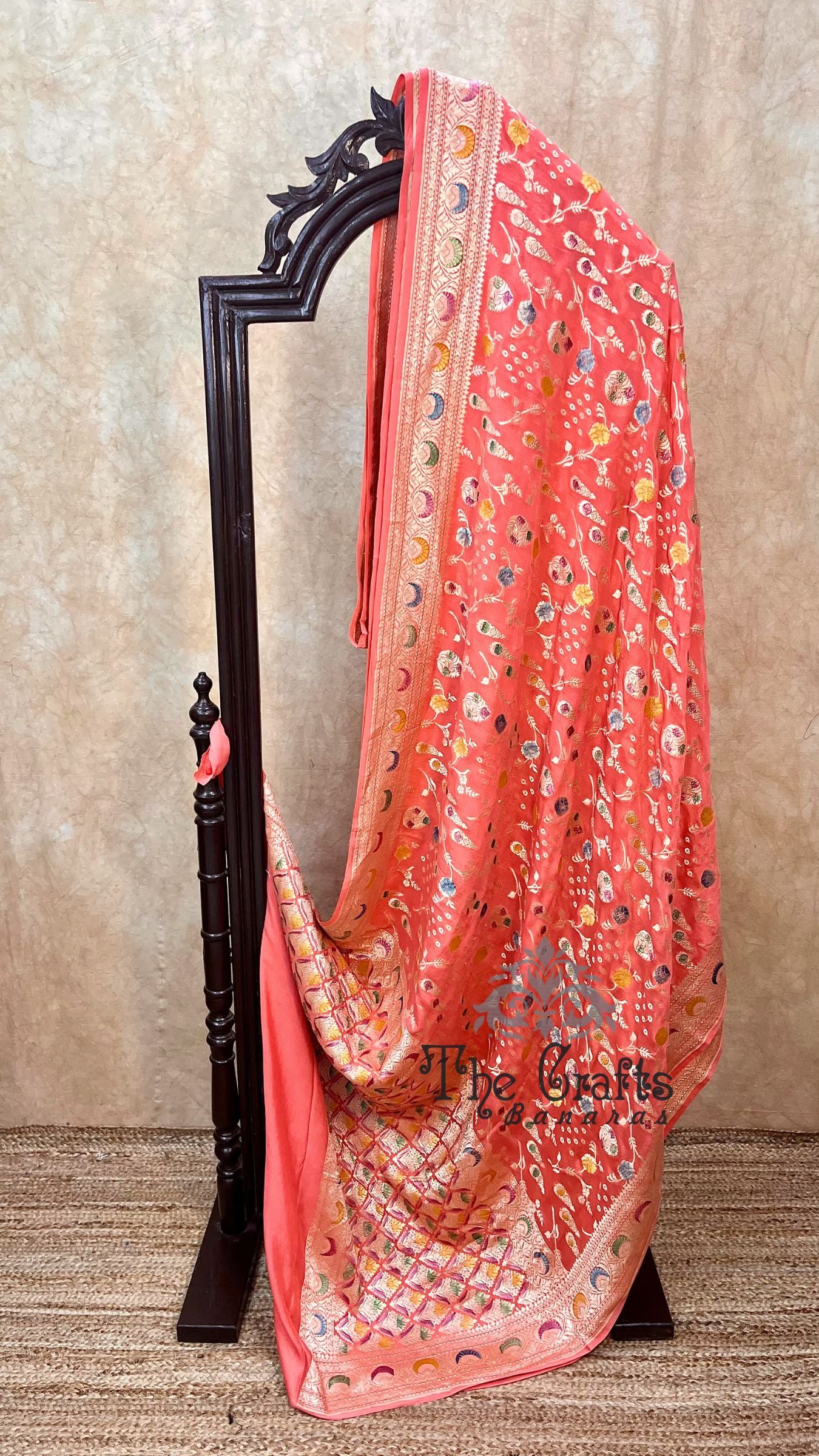 Khaddi Georgette Handloom Banarasi Saree