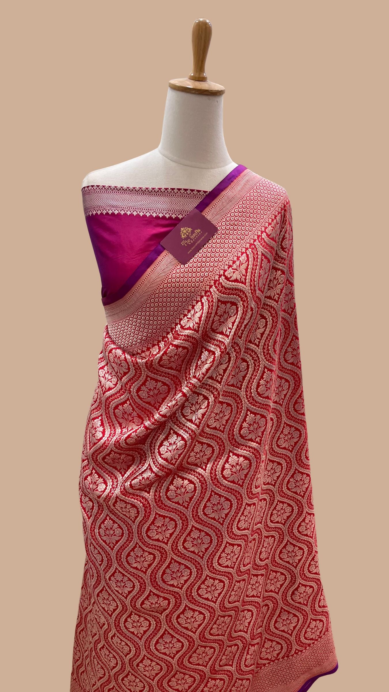 Pure Katan Silk Handloom Banarasi Saree - Tanchui Brocade