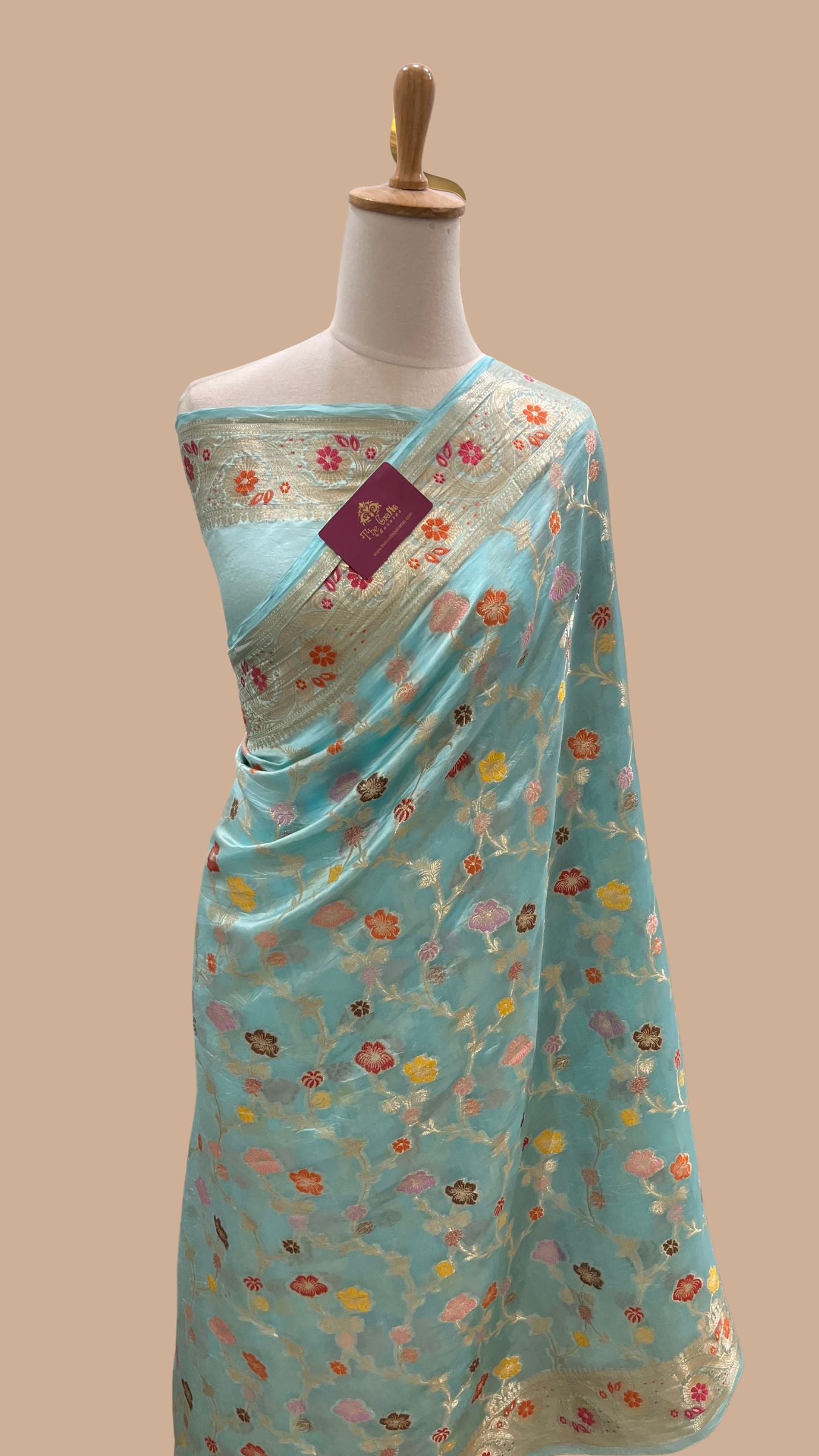 Pure Mango Silk Banarasi Saree