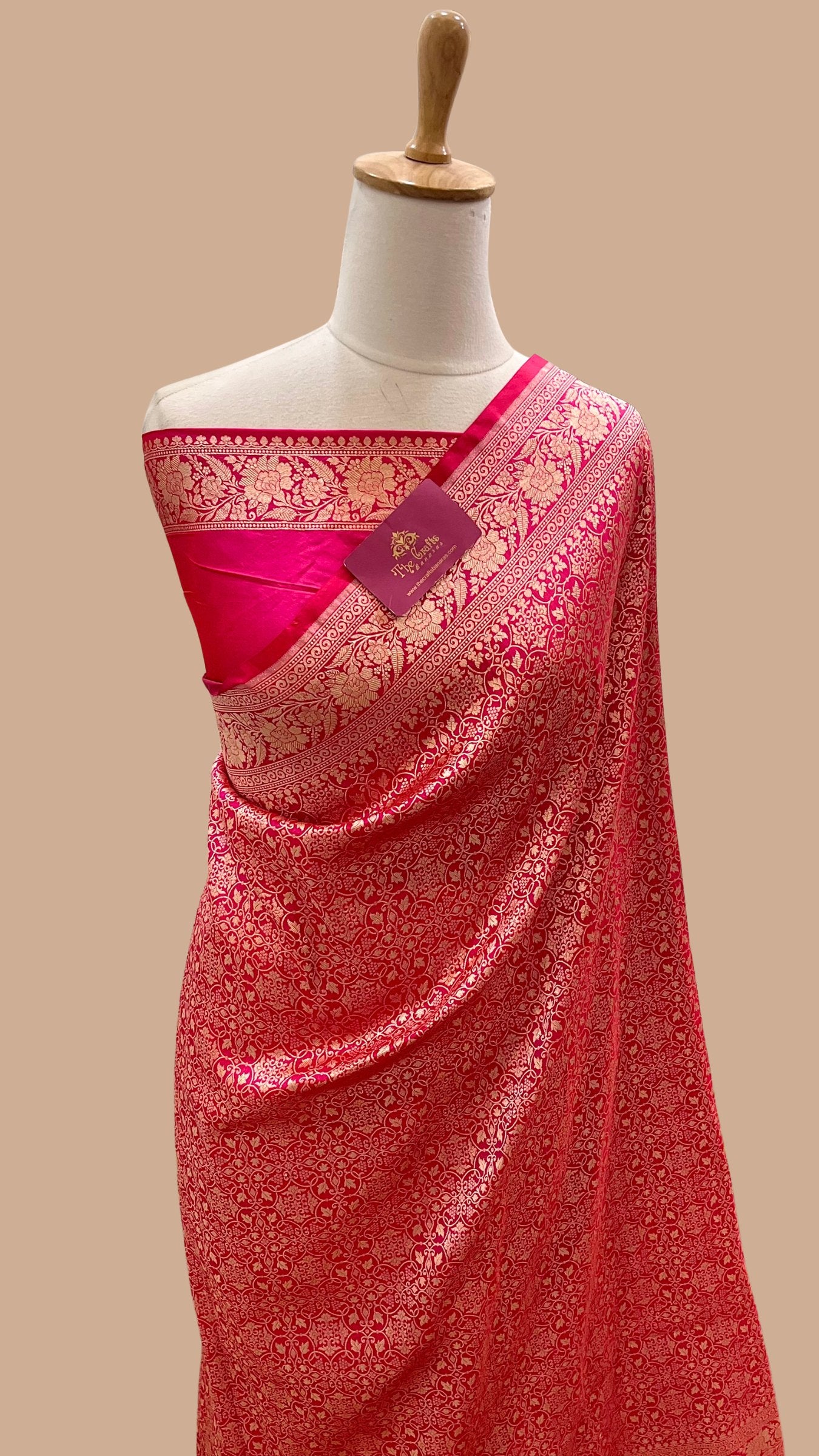 Pure Katan Silk Handloom Banarasi Saree - Tanchui Brocade