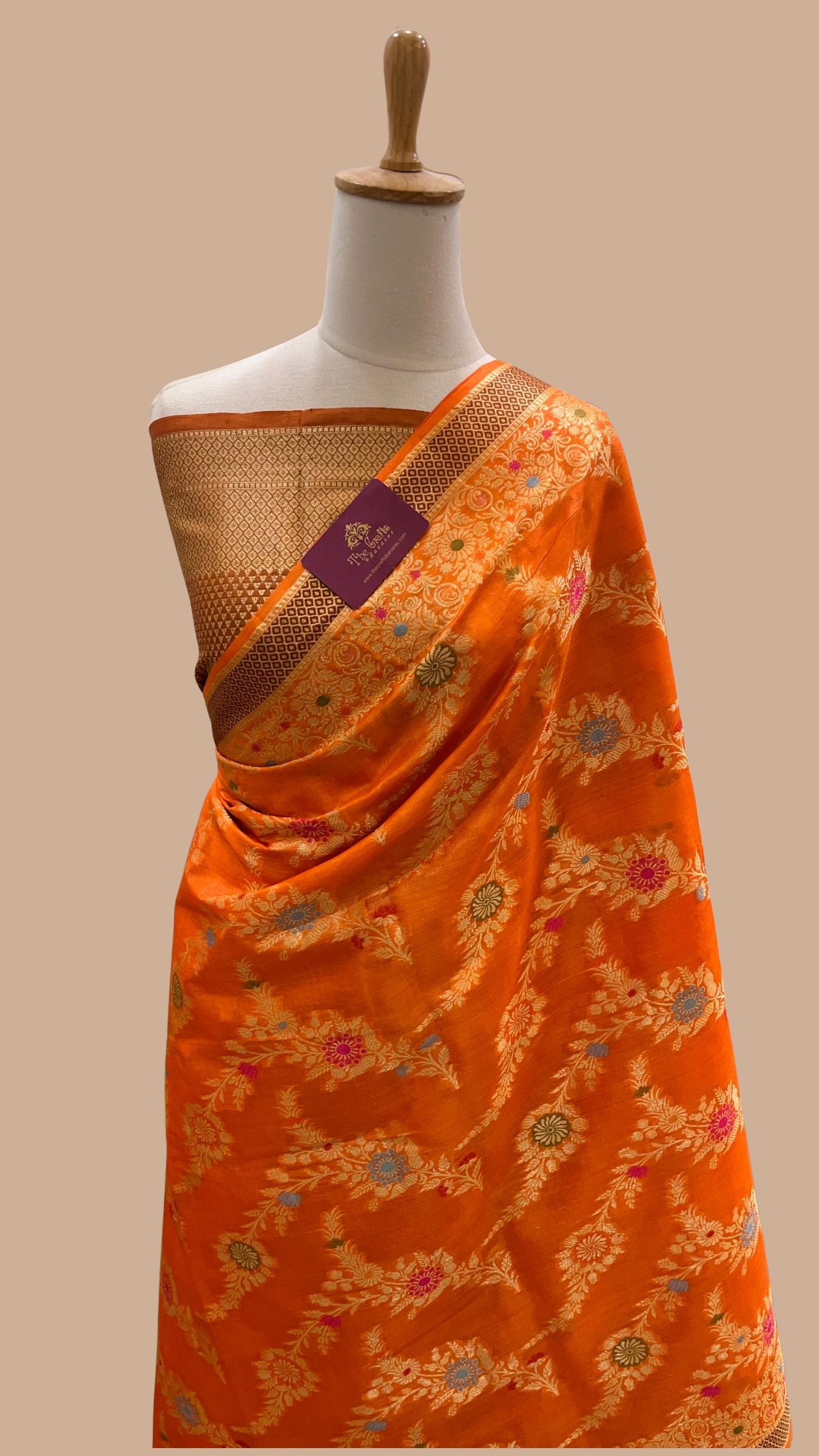 Pure Tussar Silk Banarasi Saree