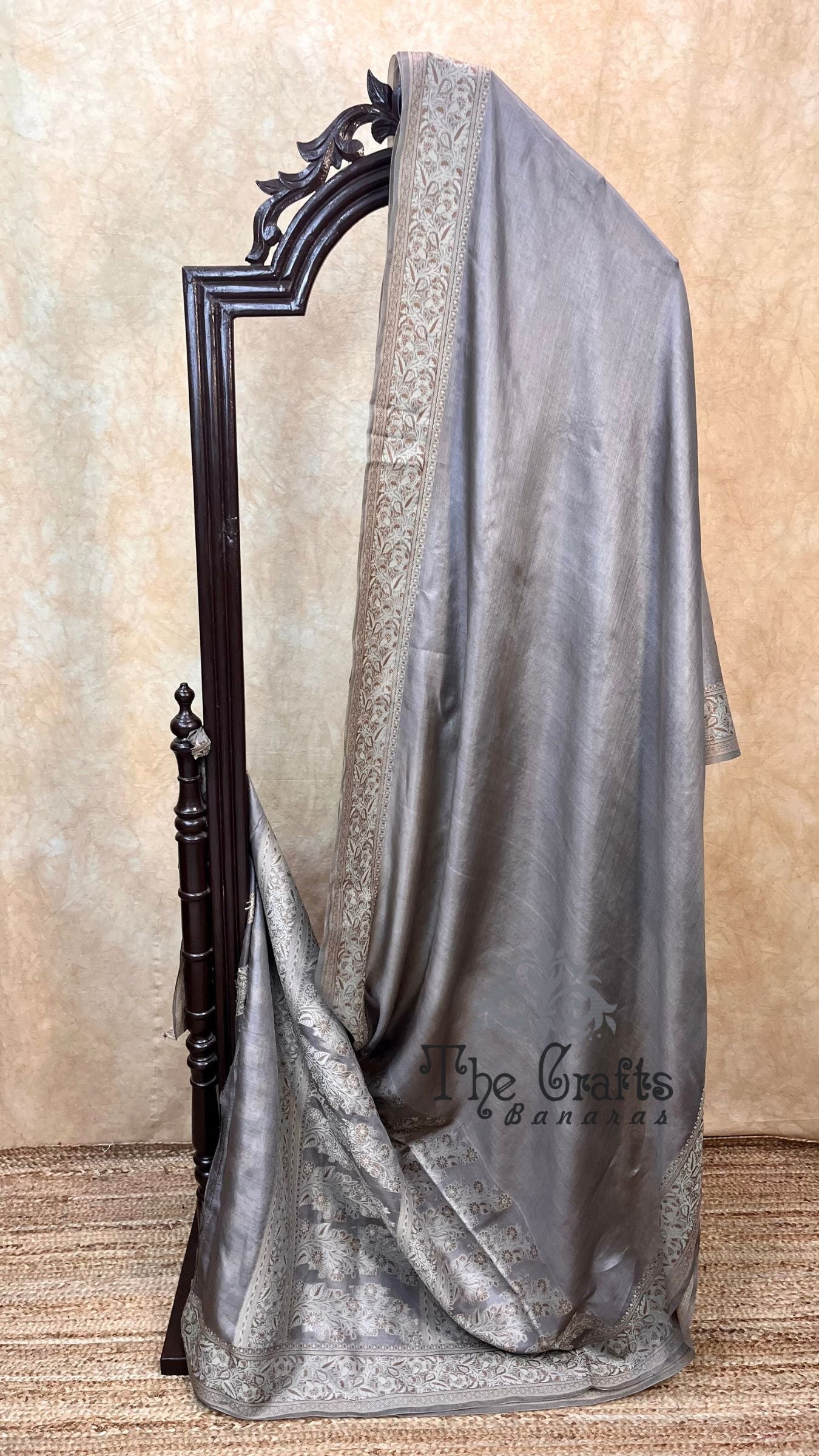 Pure Butter Crepe Banarasi Saree