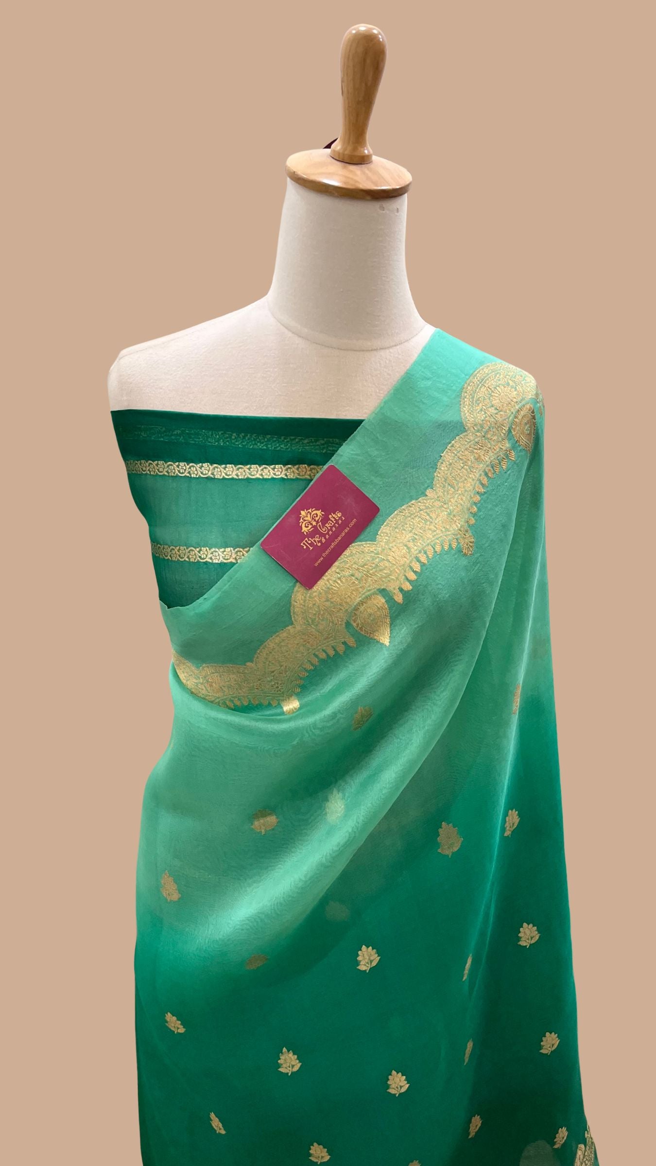 Pure Kora Silk Handloom Banarasi Saree