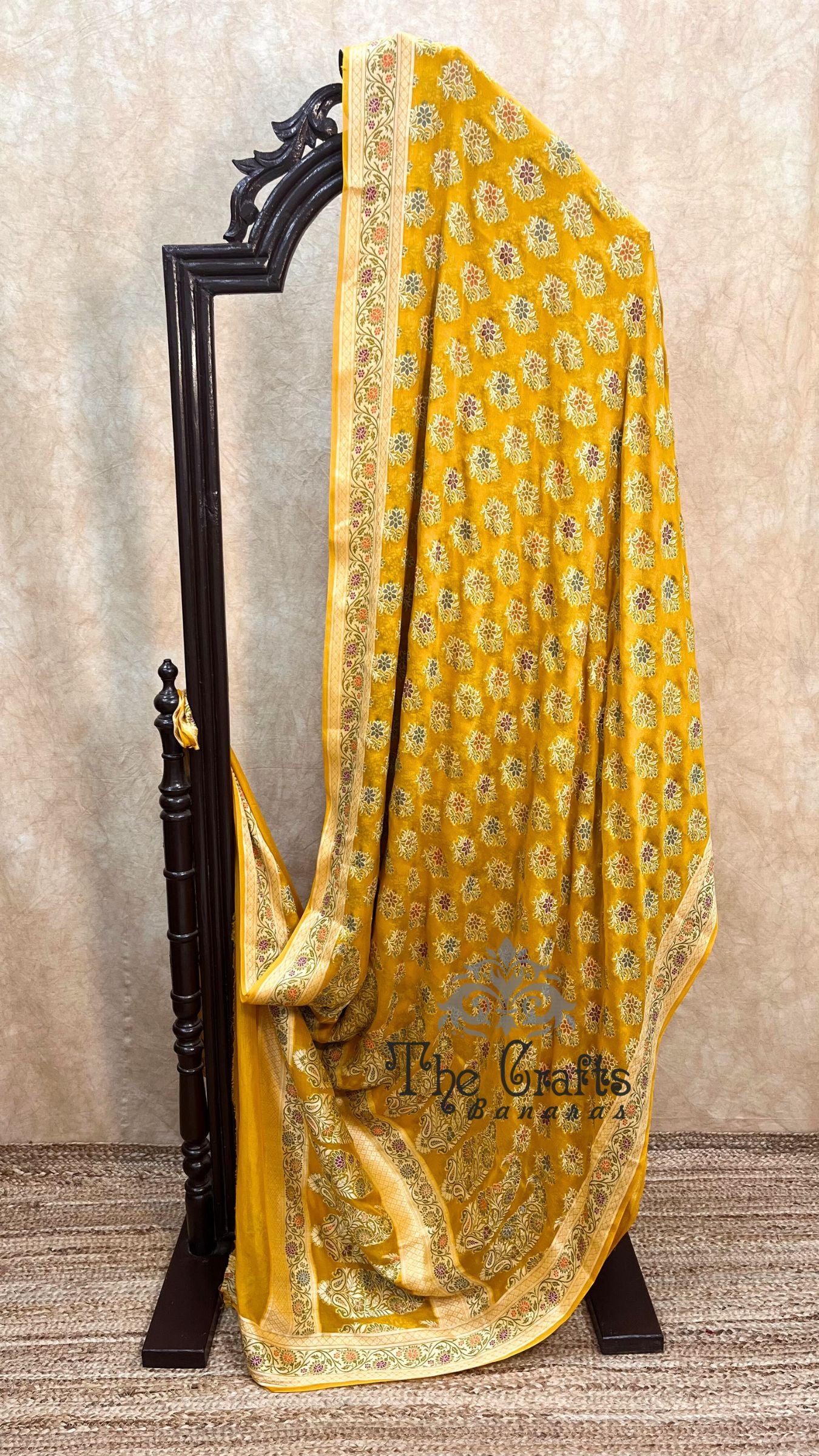 Pure Khaddi Chiffon Banarasi Saree