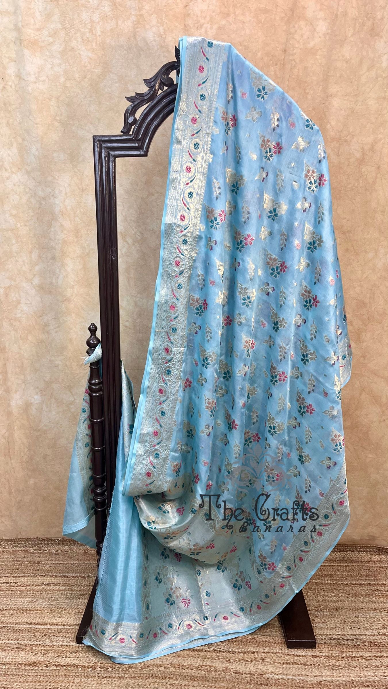 Pure Butter Crepe Banarasi Saree