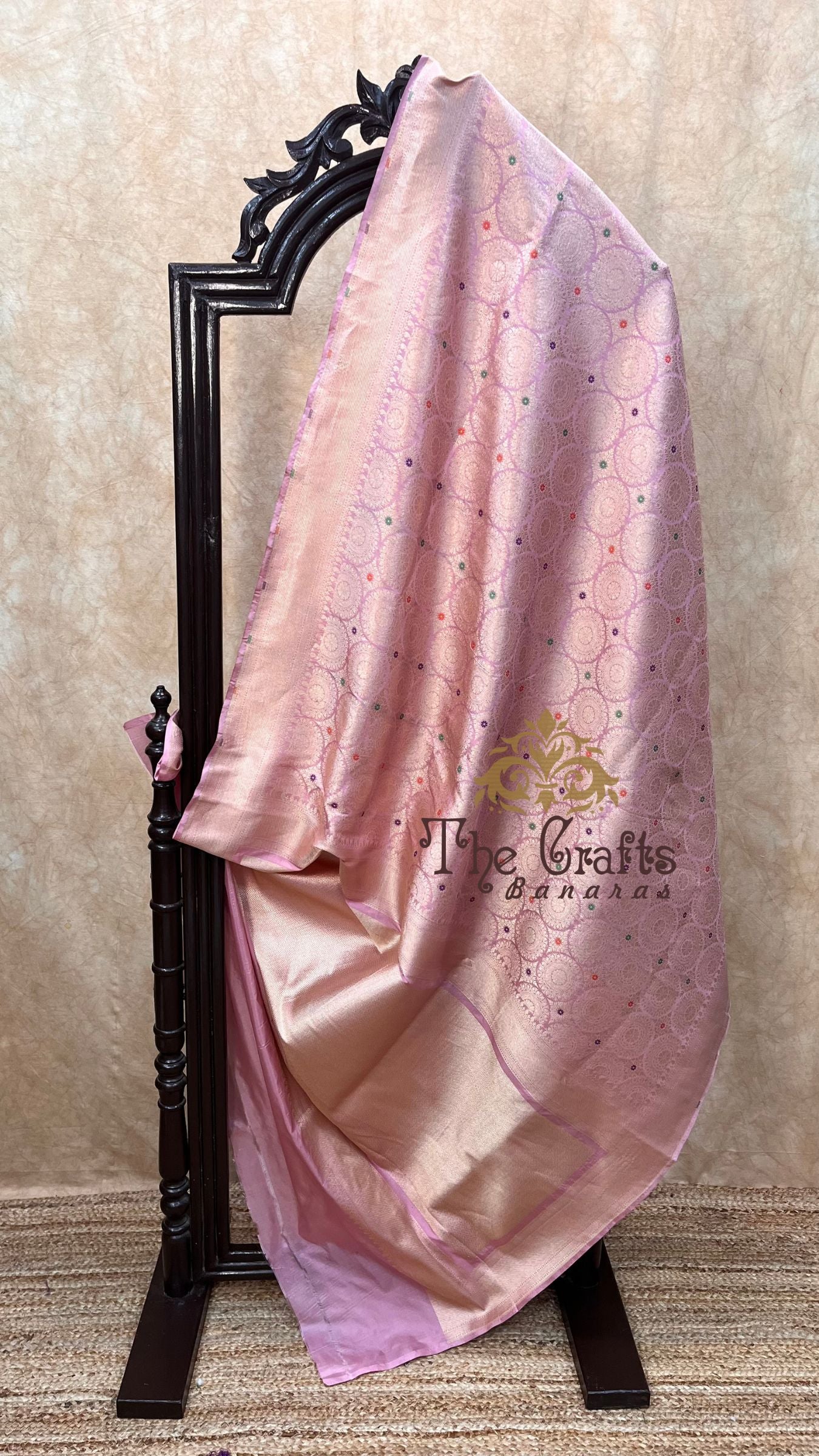 Pure Katan Silk Handloom Banarasi Saree - Tanchui Brocade Meena