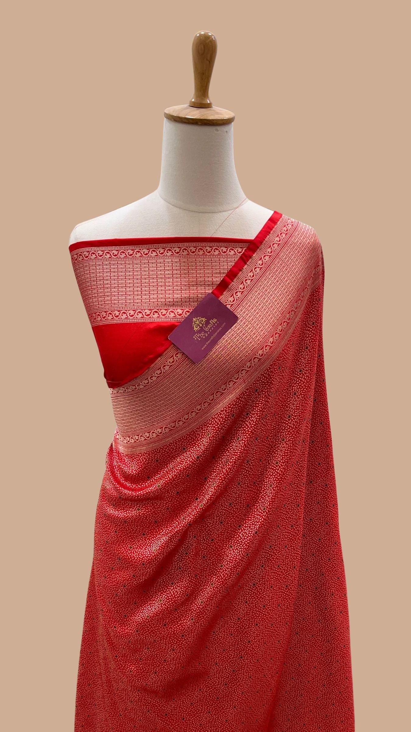 Pure Soft Katan Jamawar Silk Handloom Banarasi Saree
