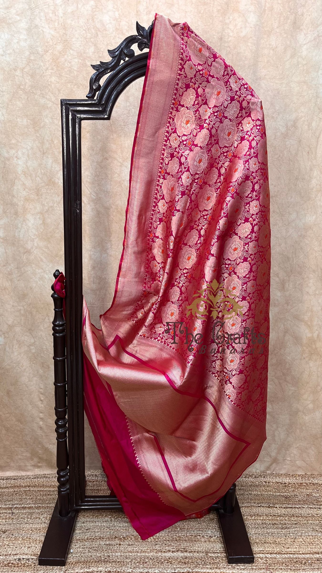 Pure Katan Silk Handloom Banarasi Saree - Tanchui Brocade Meena