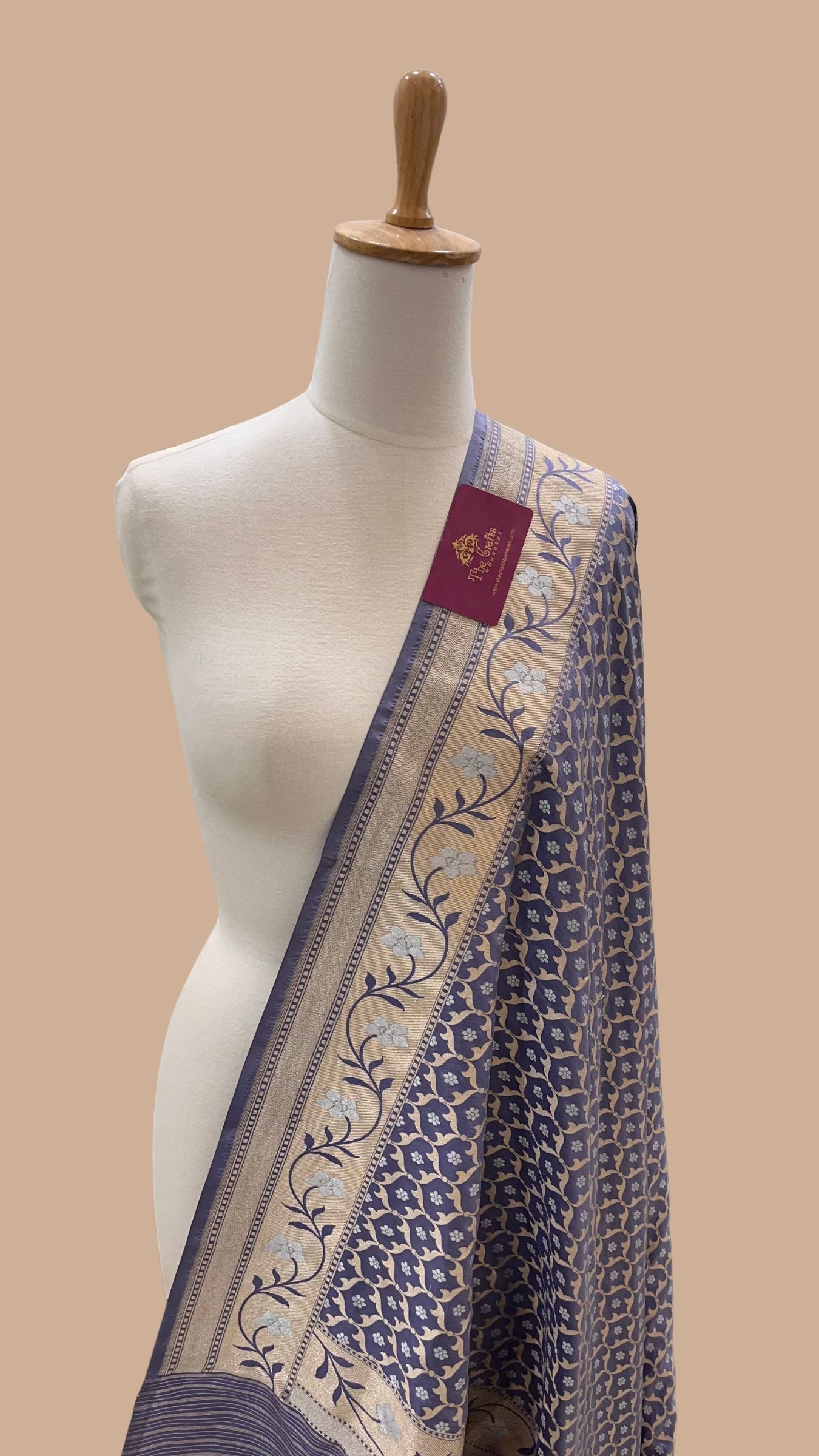 Pure Katan Silk Banarasi Handloom Dupatta