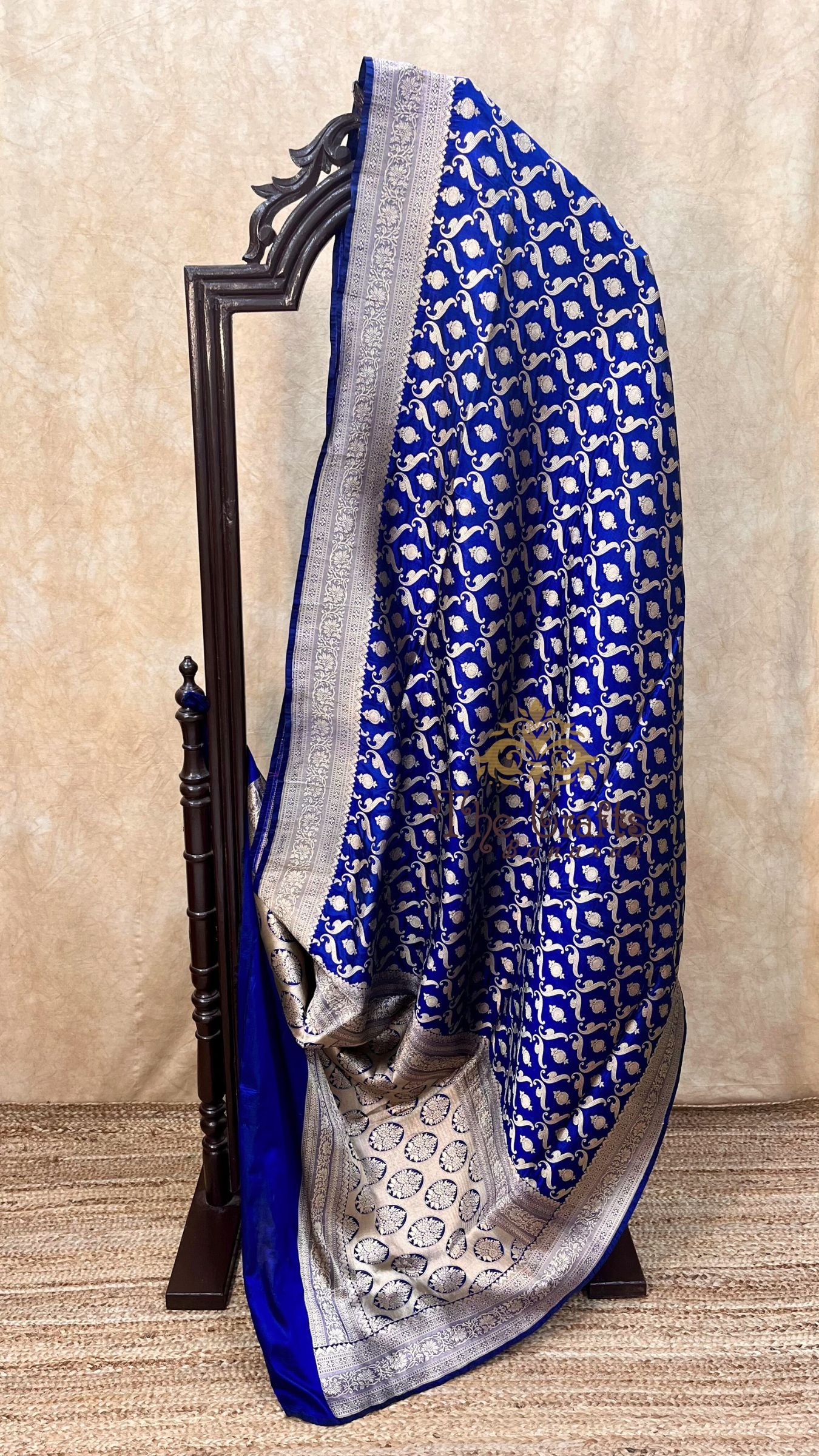 Pure Katan Silk Handloom Banarasi Saree - Jaal work