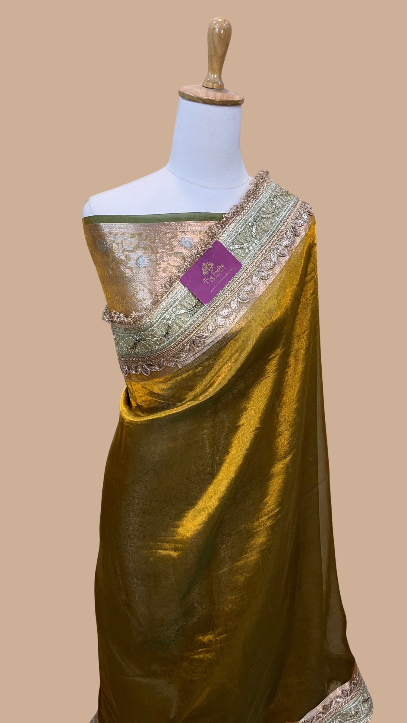 Pure Kora Tissue Silk Banarasi Saree