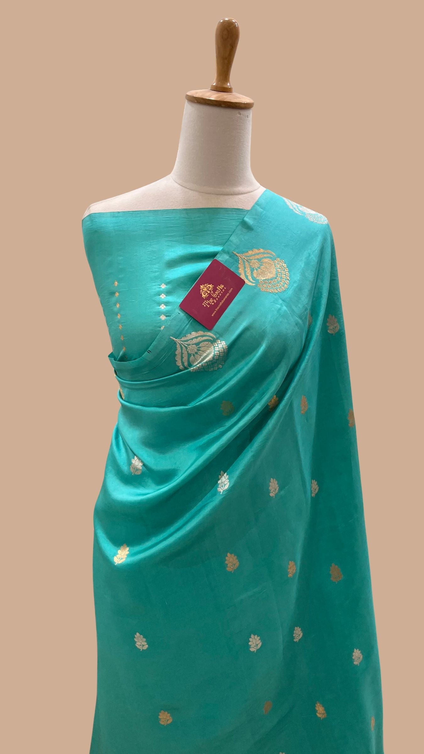 Pure Mango Silk Handloom Banarasi Saree