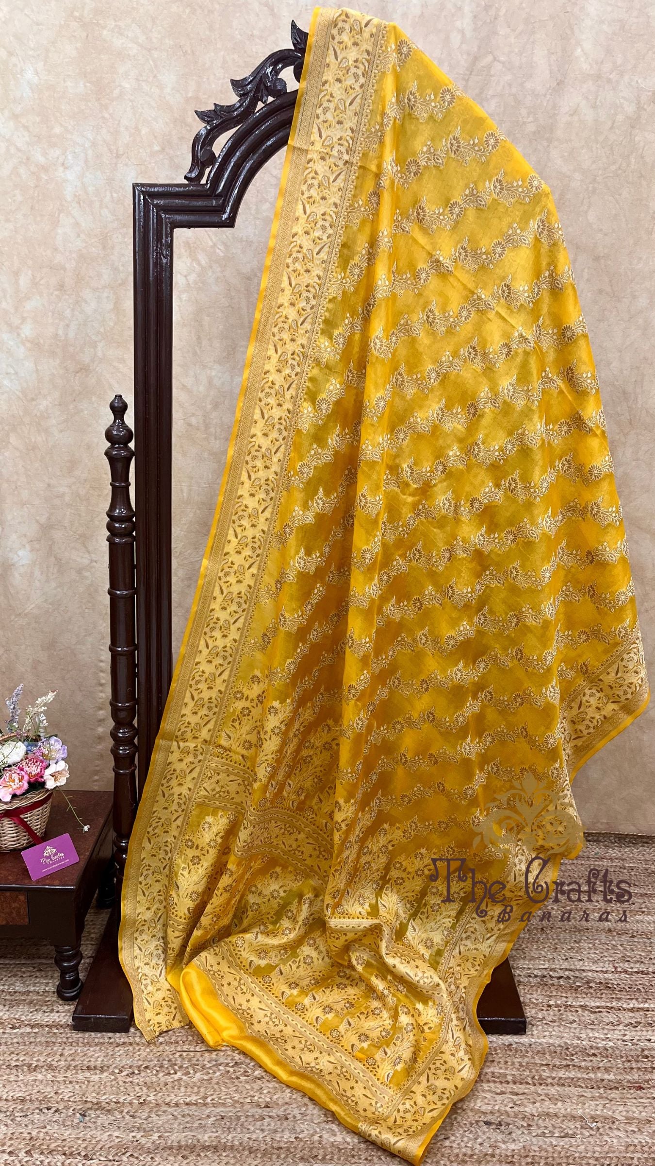 Pure Butter Crepe Banarasi Saree