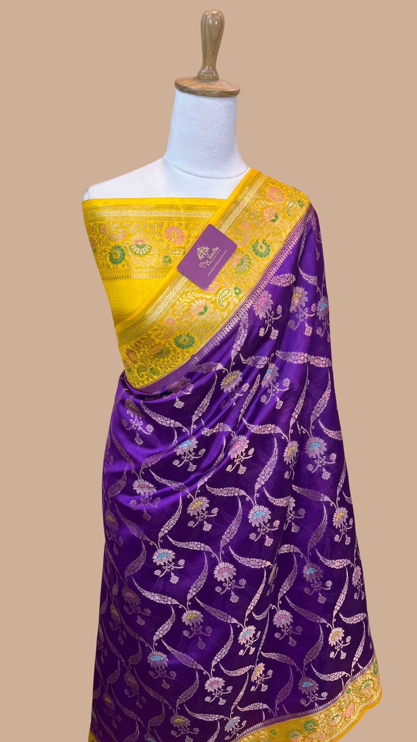 Pure Dupion Silk Banarasi Saree