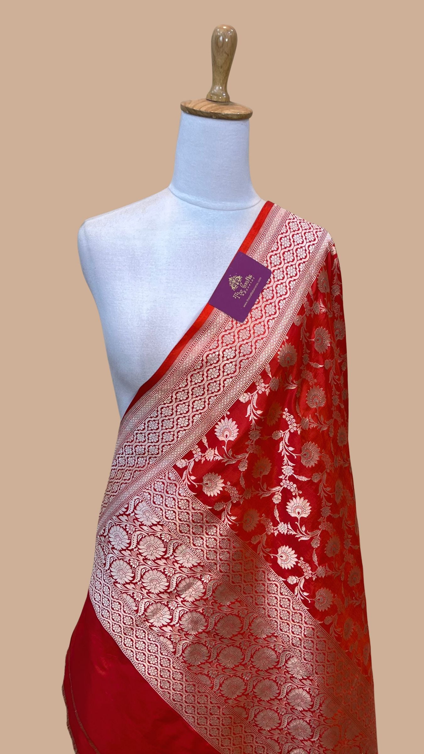 Pure Katan Silk Banarasi Handloom Dupatta