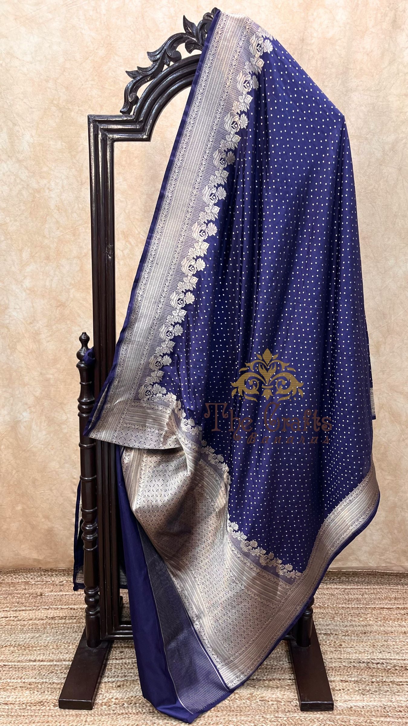 Pure Katan Silk Handloom Banarasi Saree - Chunri Buti