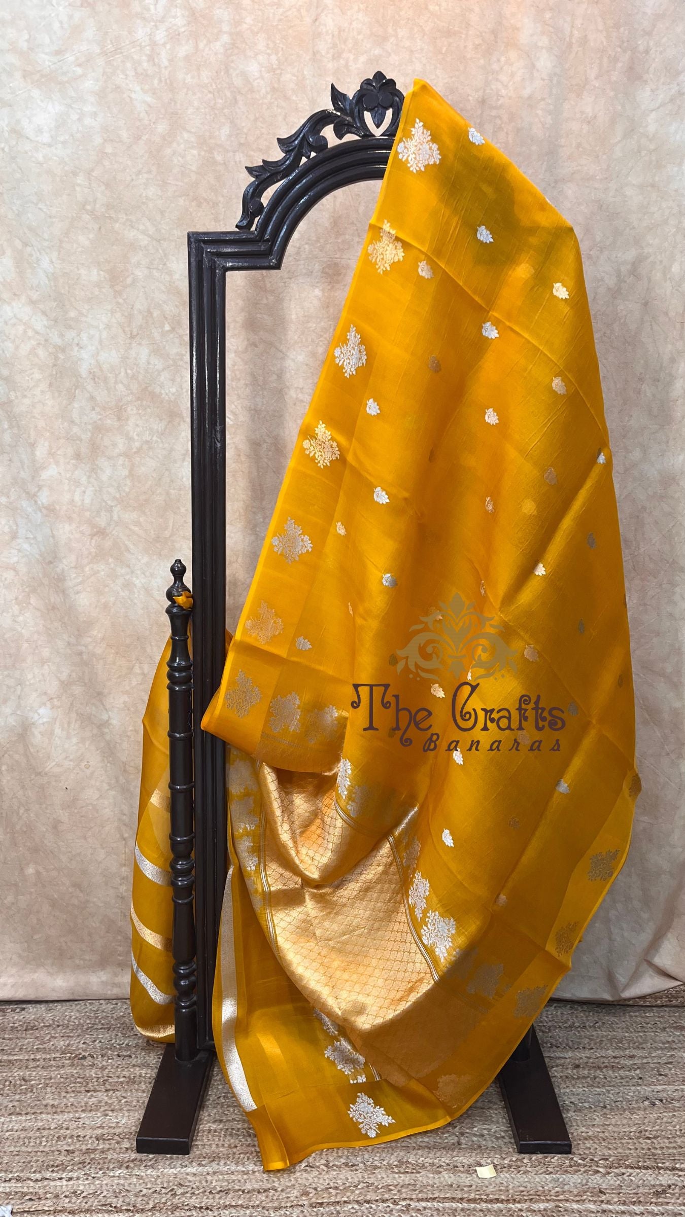 Pure Kora Silk Handloom Banarasi Saree