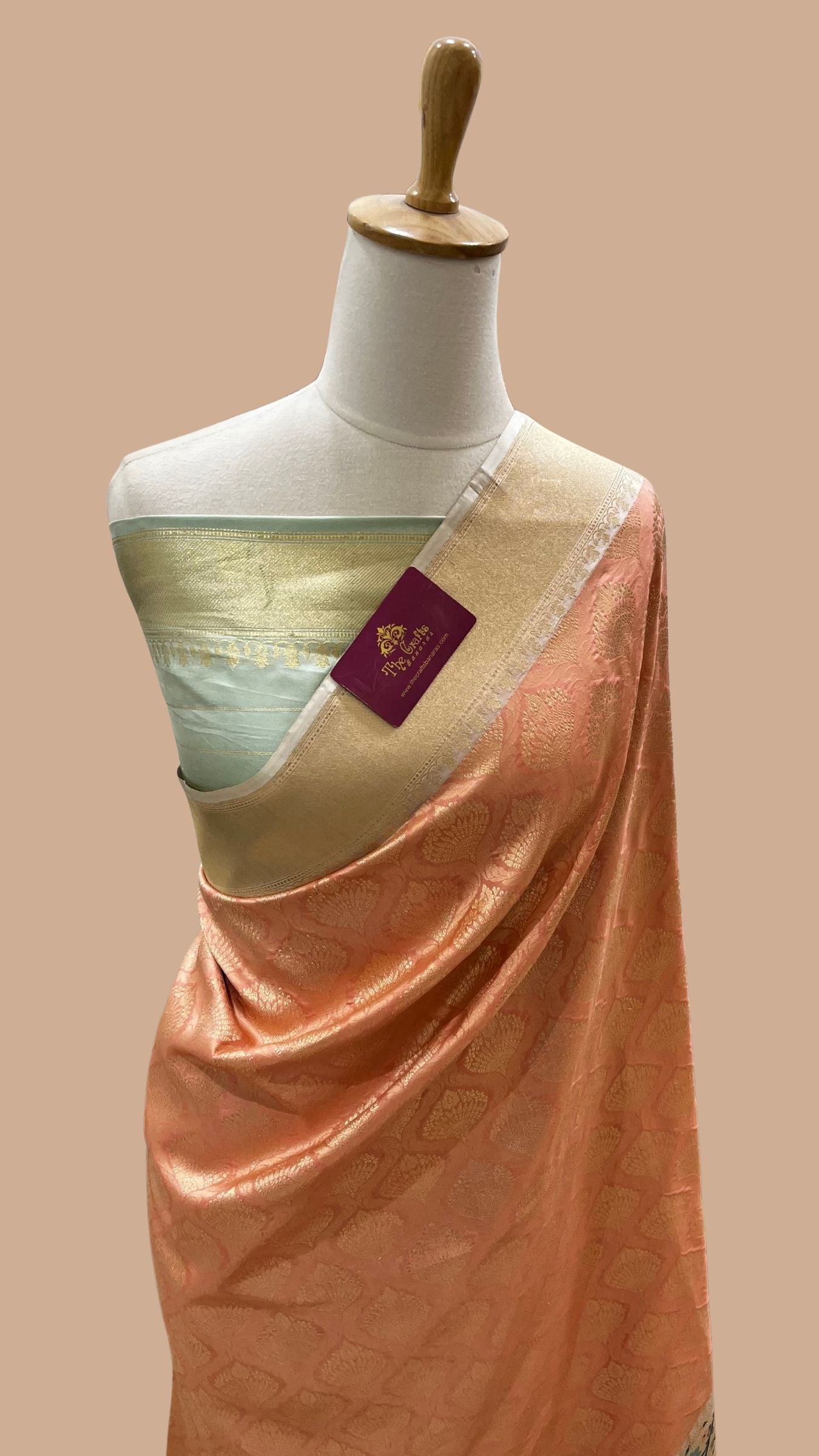 Pure Katan Silk Handloom Banarasi Saree - Tanchui Brocade Meena