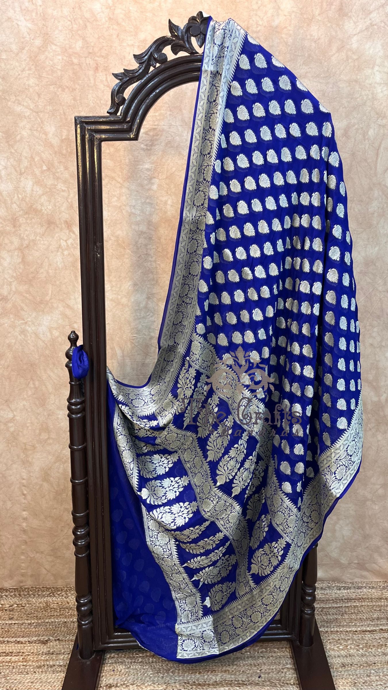 Pure Khaddi Chiffon Banarasi Saree