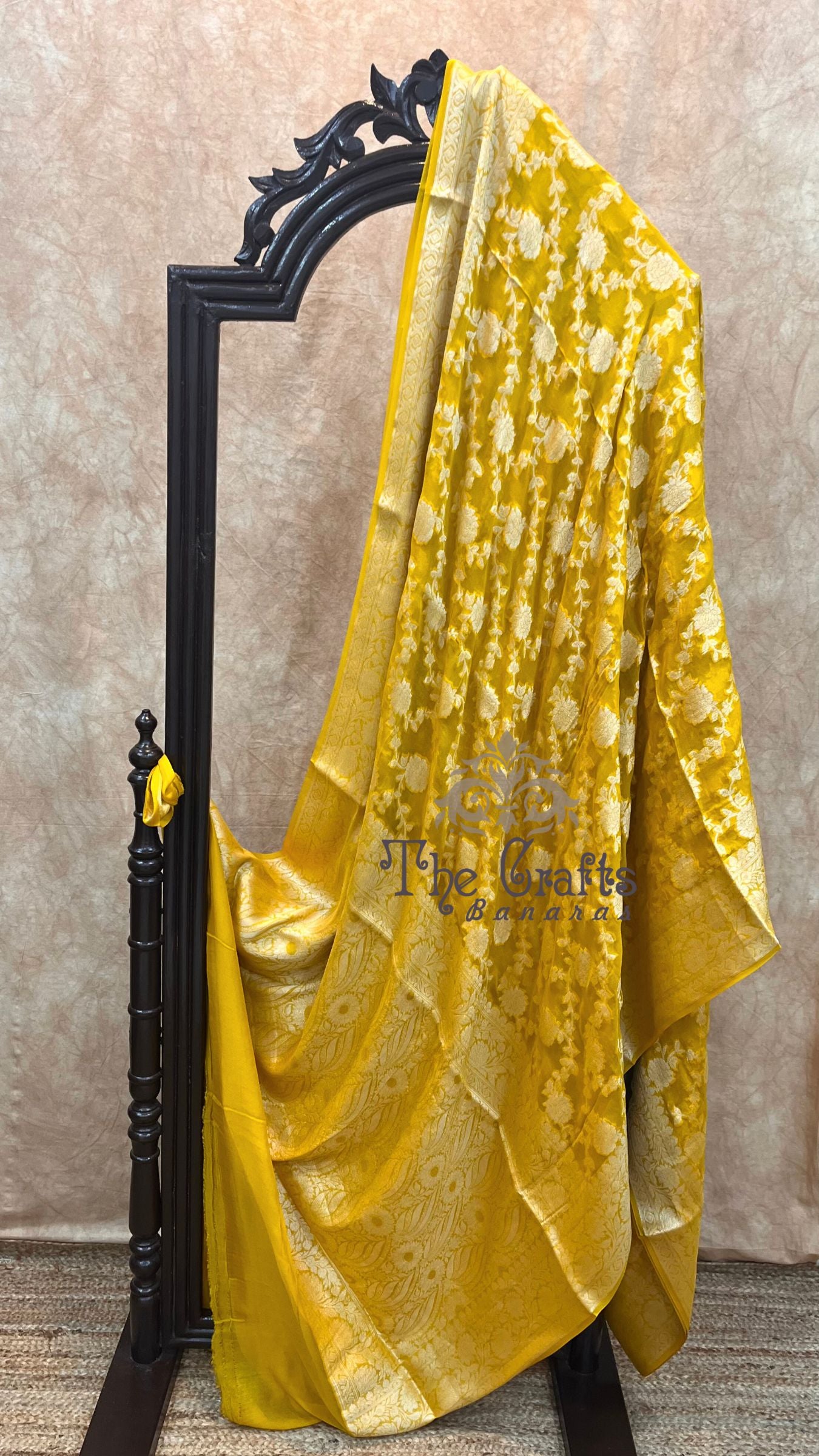 Pure Khaddi Chiffon Banarasi Saree