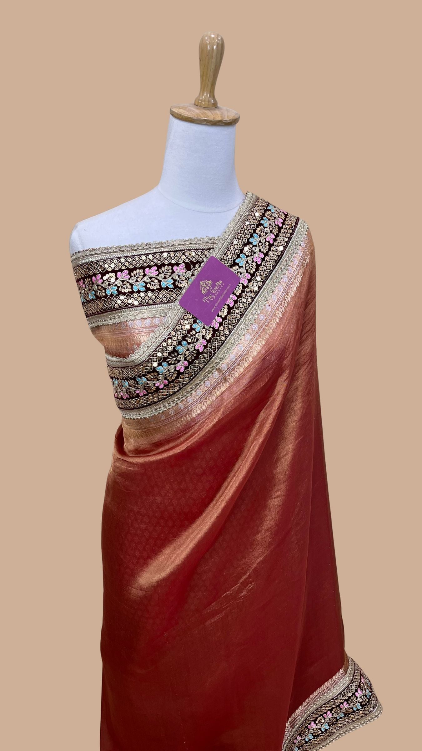 Pure Kora Tissue Silk Banarasi Saree