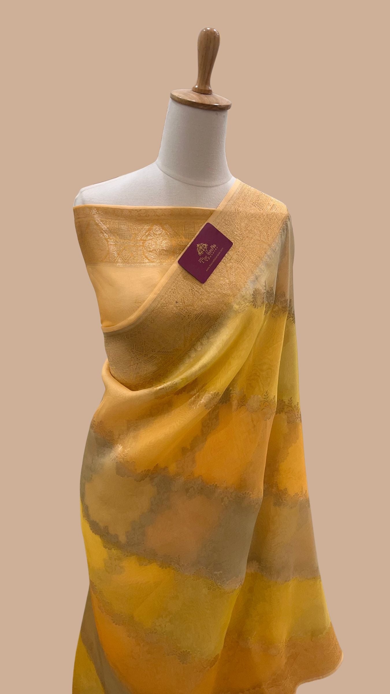 Pure Kora Silk Handloom Banarasi Saree