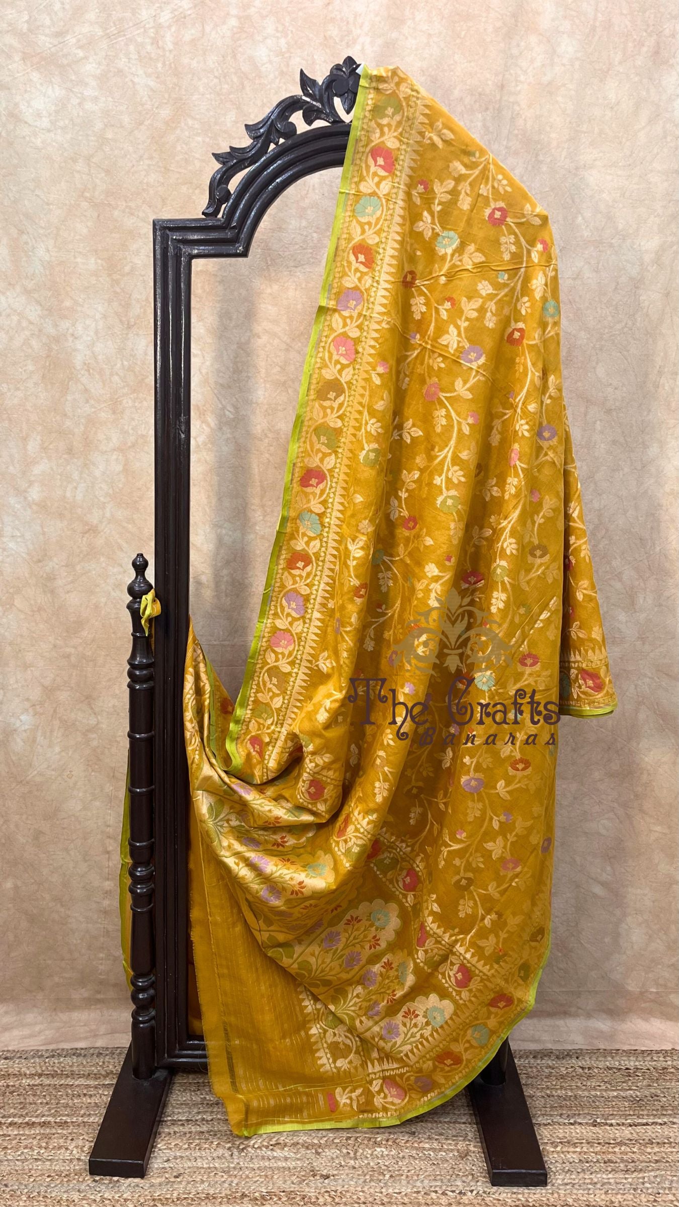 Pure Ektara Cotton Jamdani Banarasi Saree - Alfi