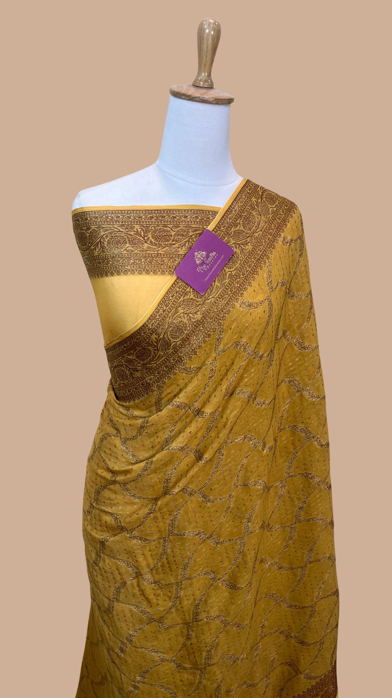 Pure Khaddi Chiffon Banarasi Saree
