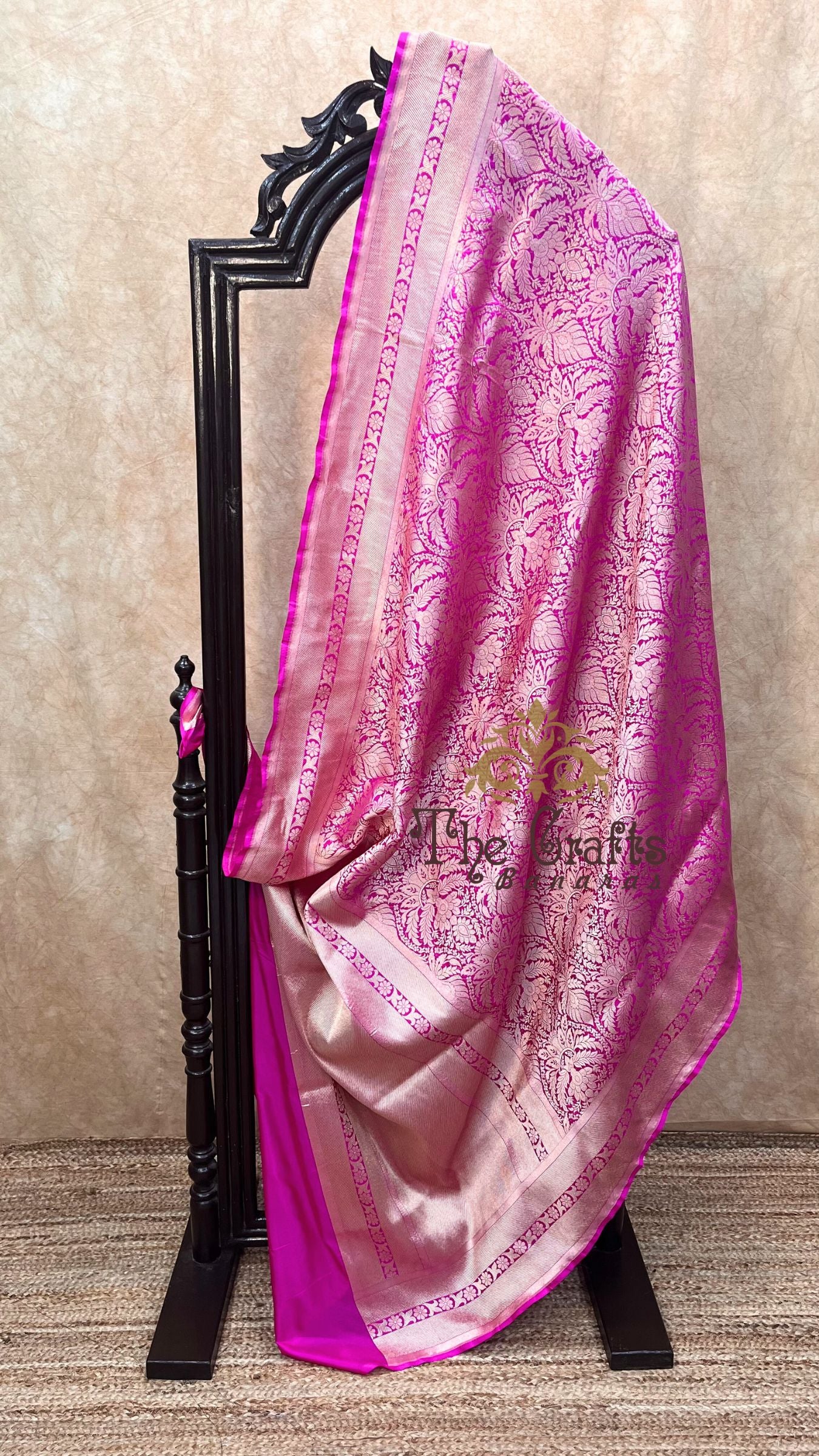 Pure Katan Silk Handloom Banarasi Saree - Tanchui Brocade