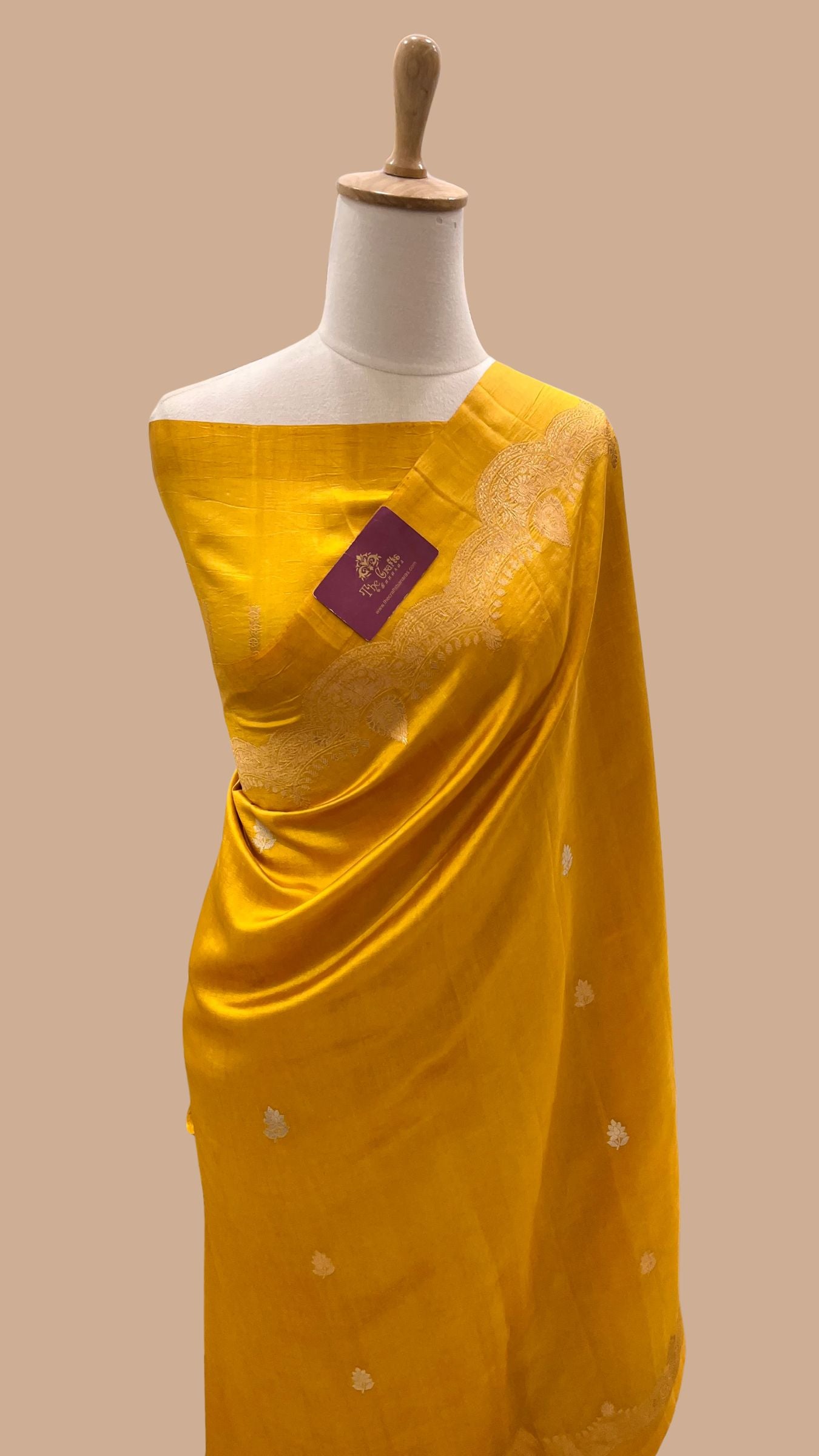 Pure Mango Silk Handloom Banarasi Saree
