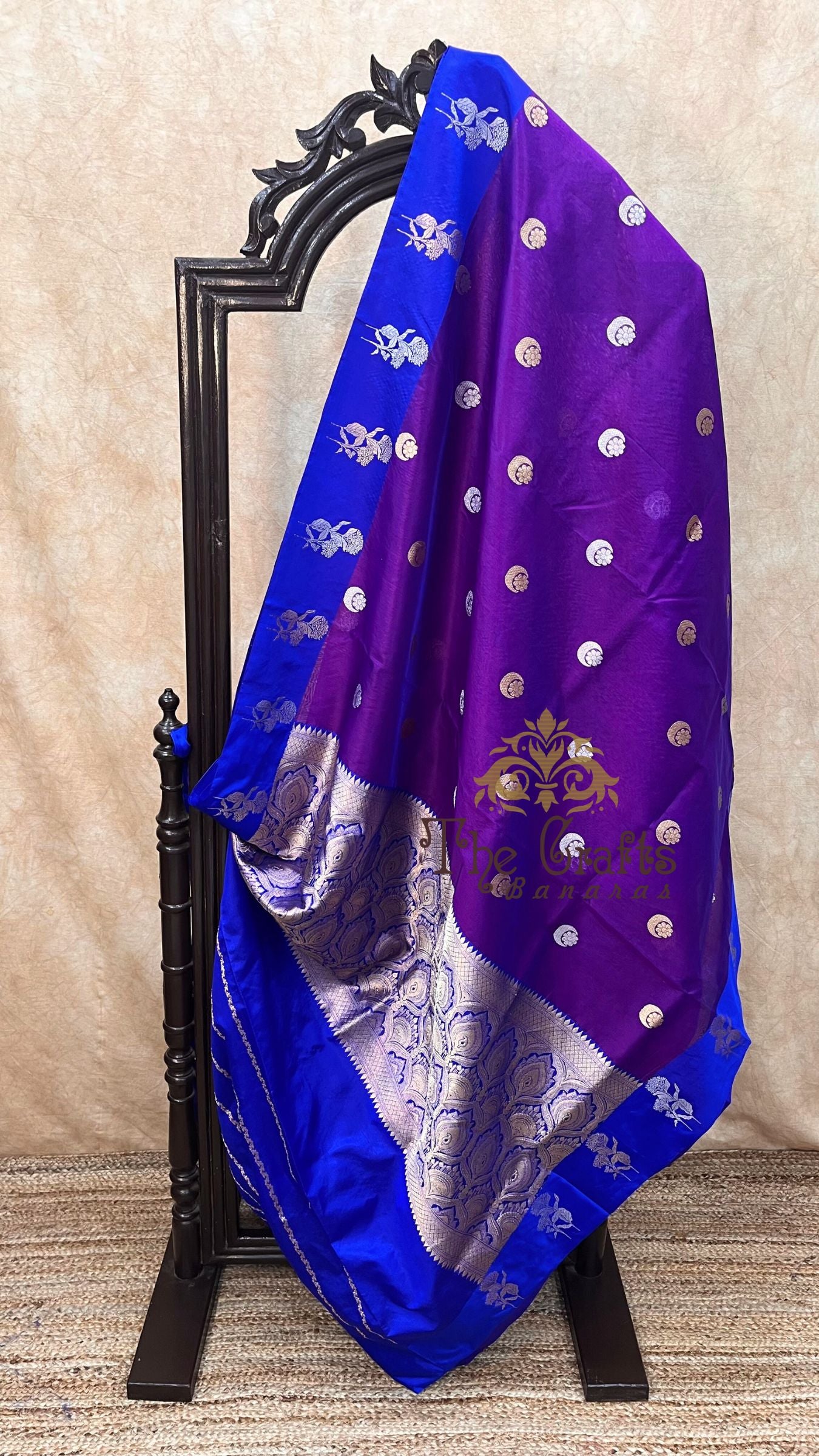 Pure Kora Silk Handloom Banarasi Saree - with sona rupa kadhua motifs