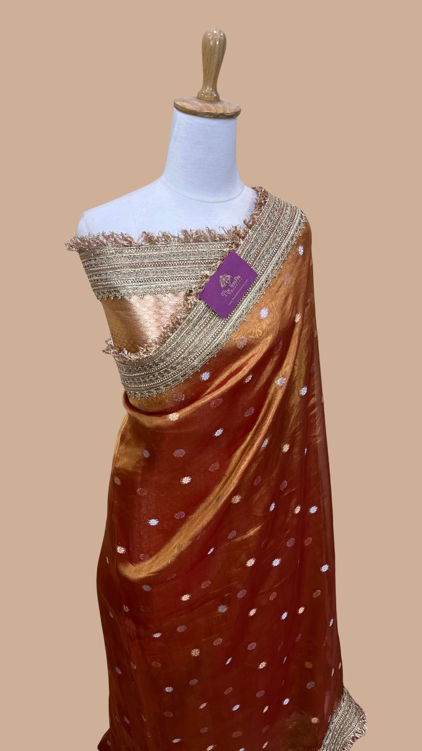 Pure Kora Tissue Silk Banarasi Saree