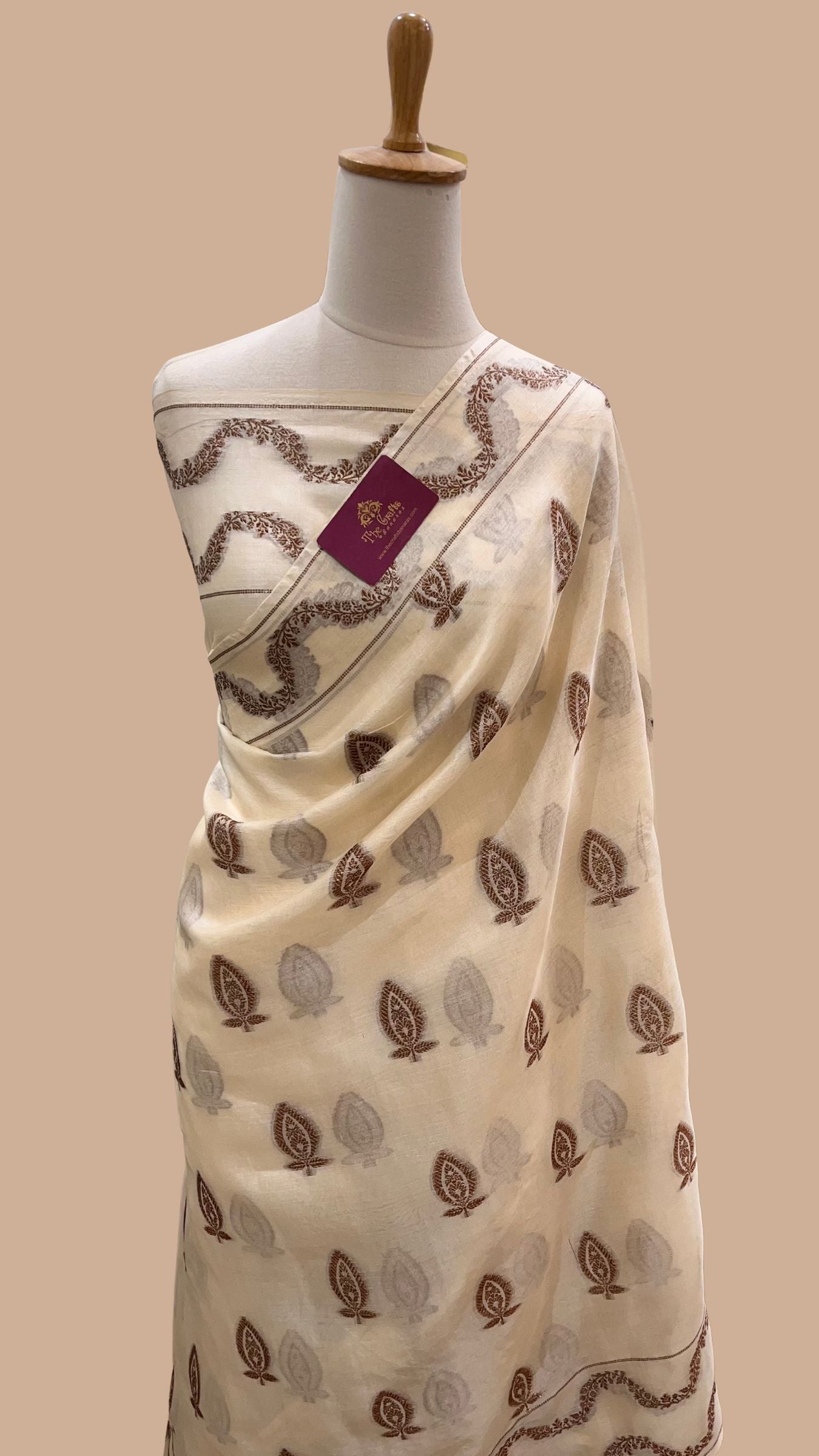 Pure Tussar Silk Banarasi Saree