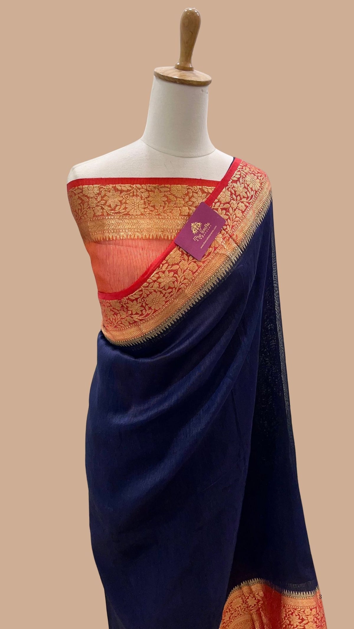 Pure Linen Banarasi Saree