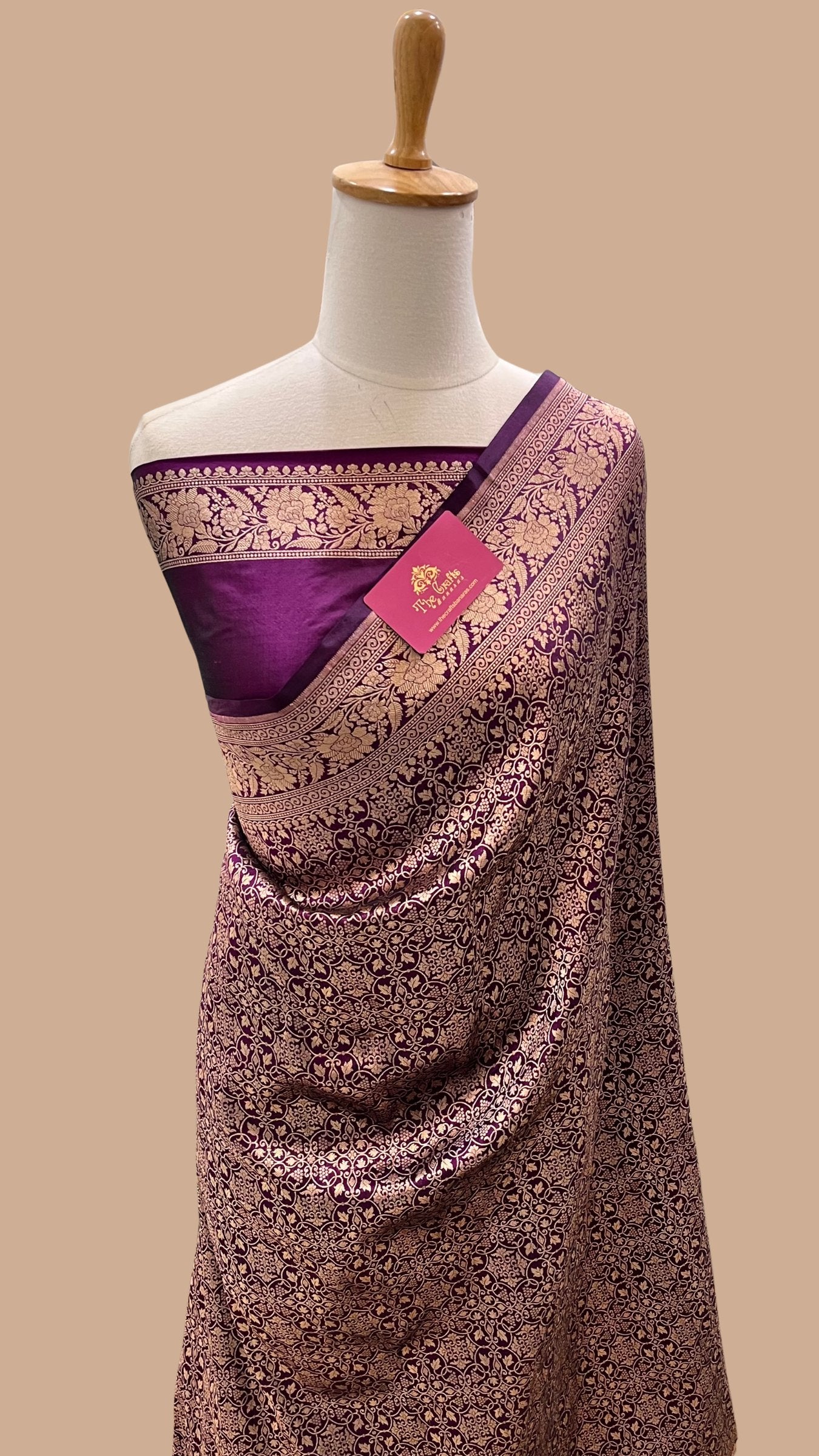 Pure Katan Silk Handloom Banarasi Saree - Tanchui Brocade