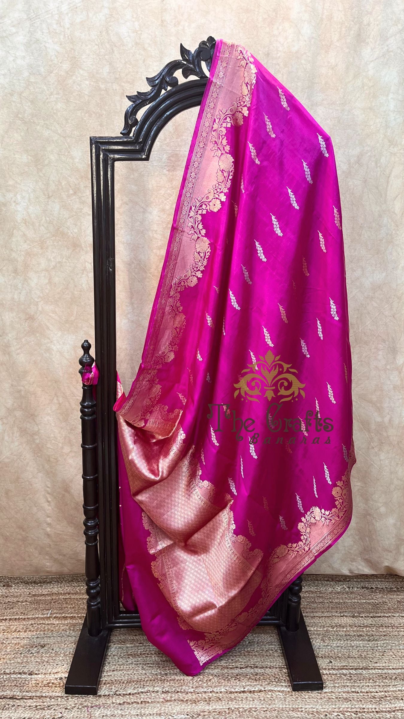 Pure  Mango Silk Handloom Banarasi Saree