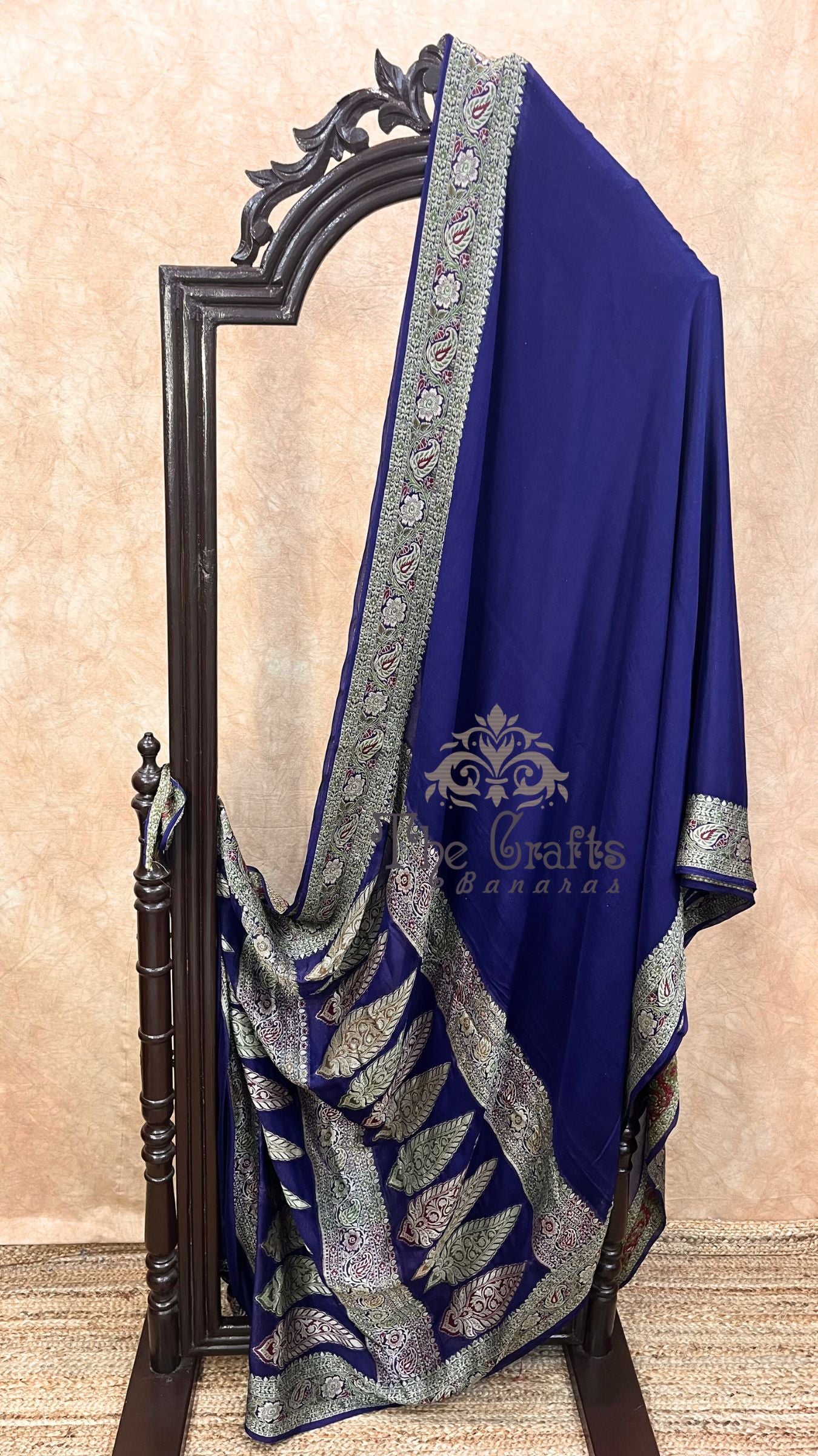 Pure Khaddi Chiffon Banarasi Saree