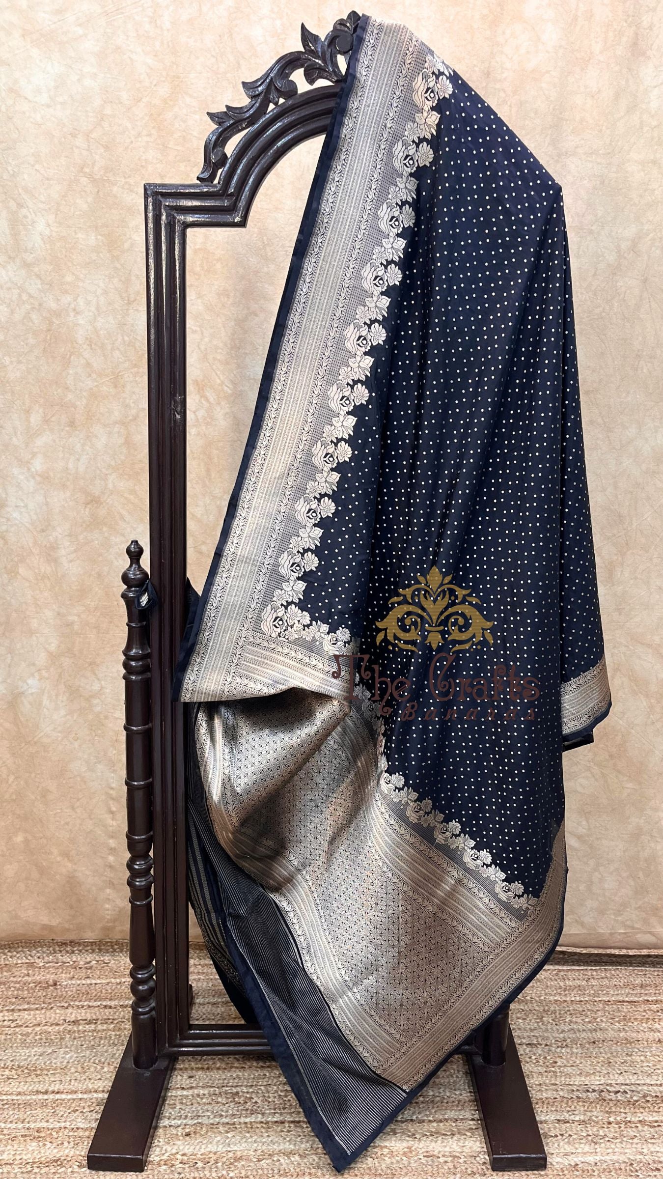 Pure Katan Silk Handloom Banarasi Saree - Chunri Buti