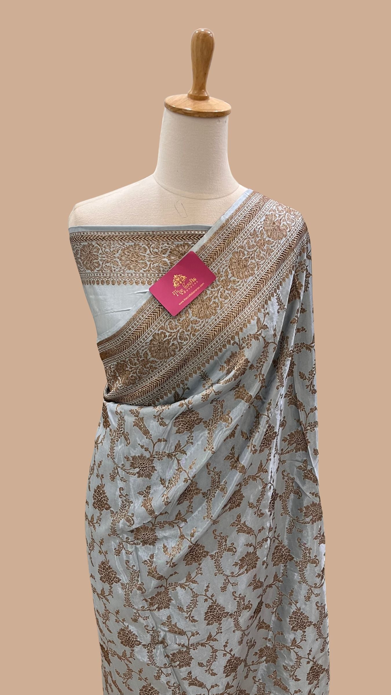 Pure Crepe Silk Banarasi Saree
