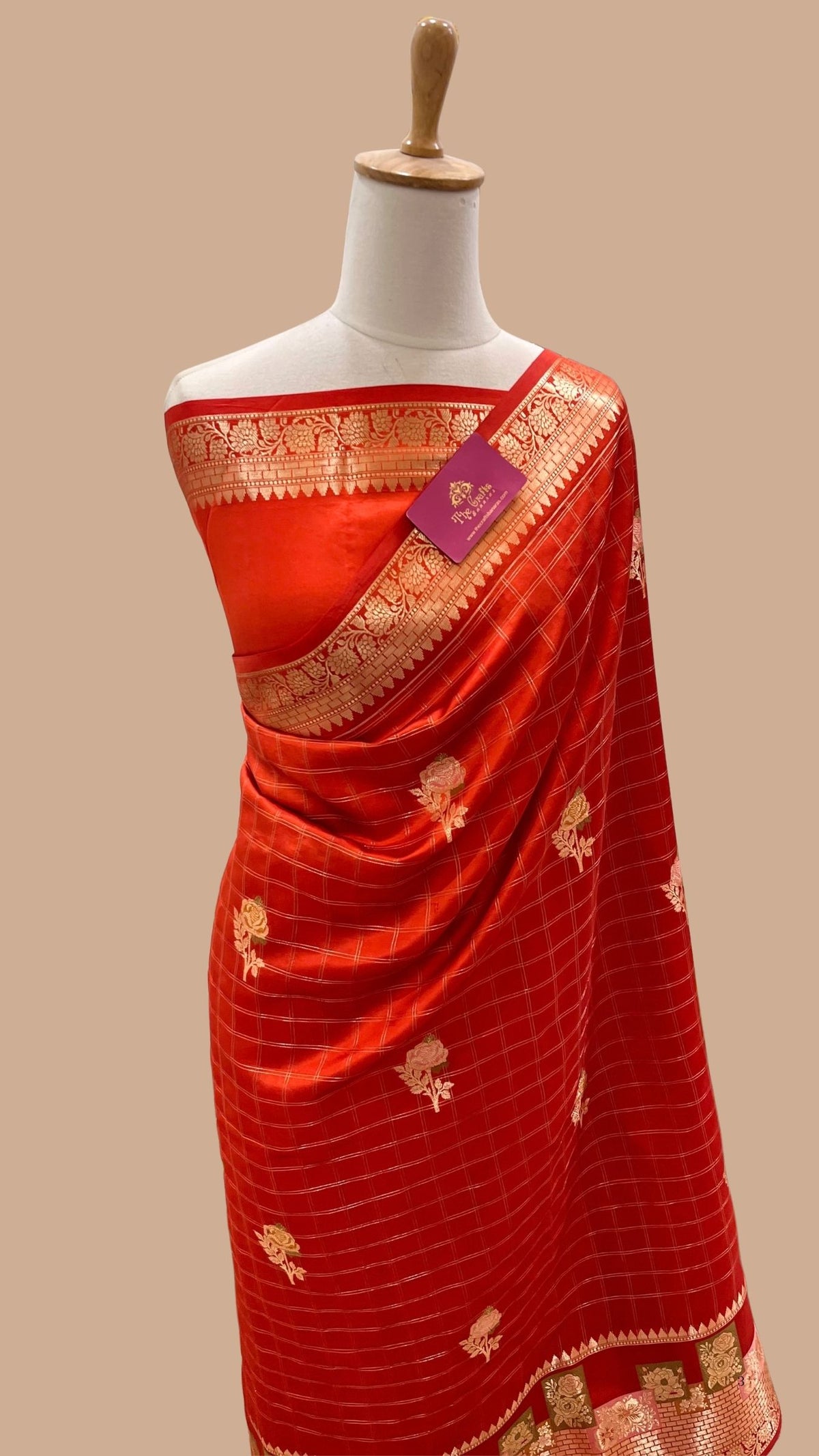 Pure Mango Silk Handloom Banarasi Saree