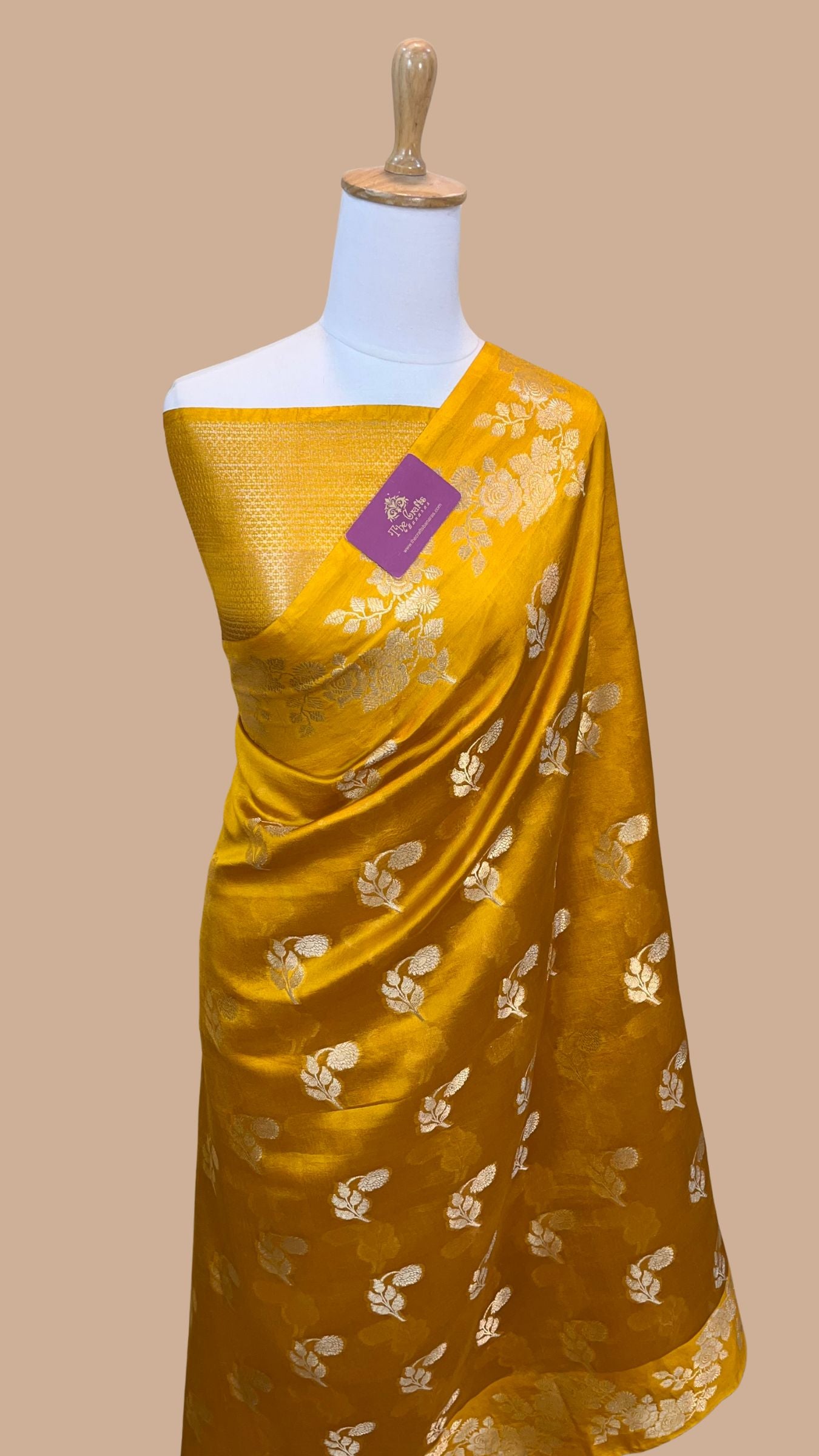 Pure Mango Silk Banarasi Saree