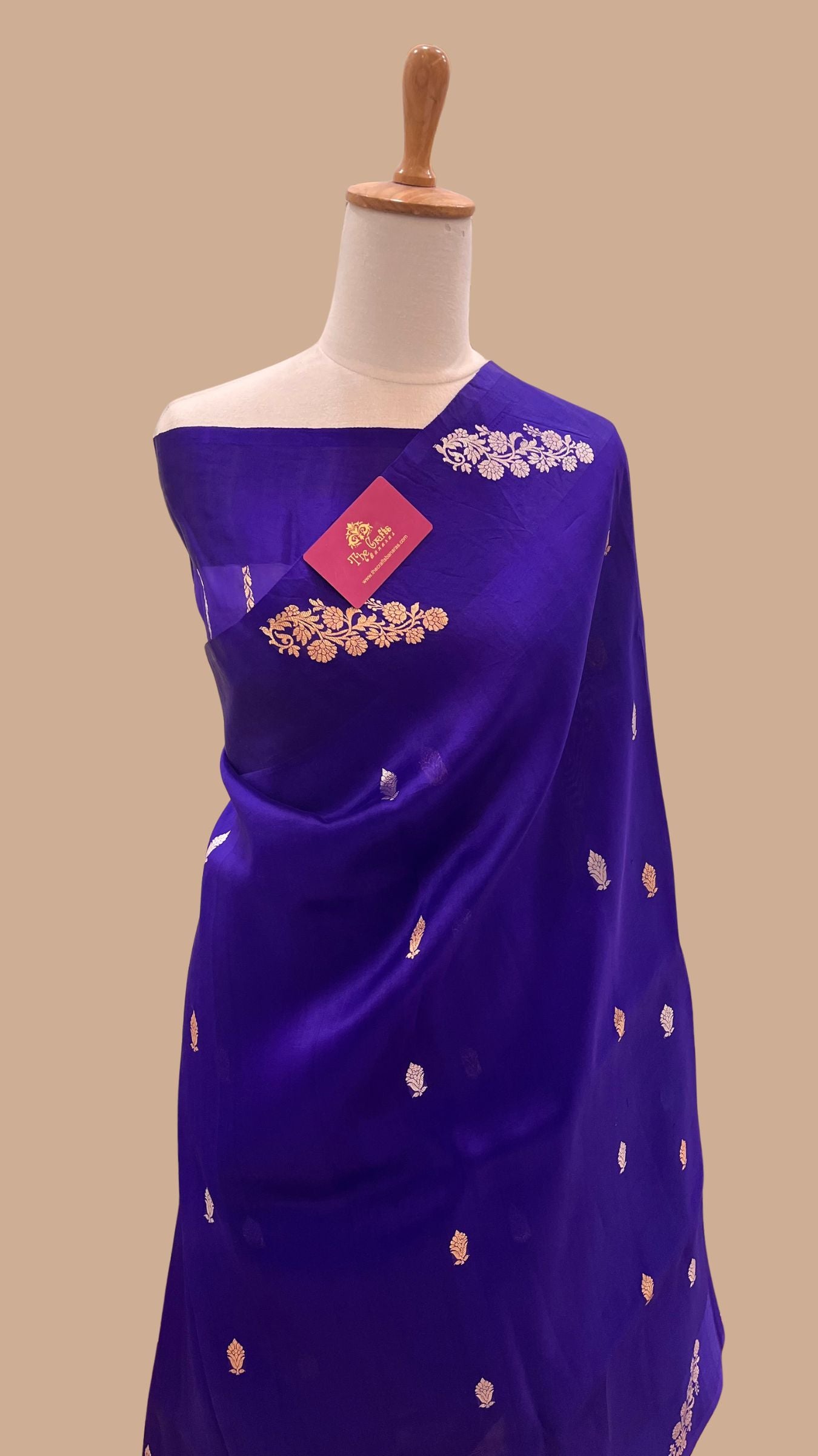 Pure Kora Silk Handloom Banarasi Saree