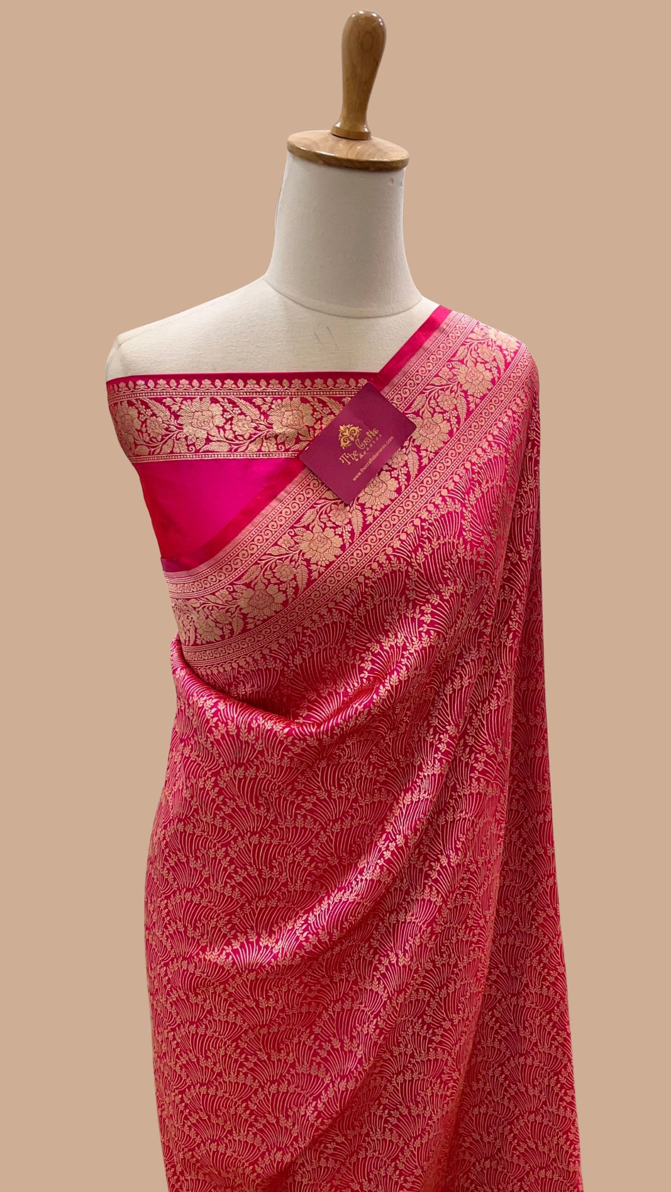 Pure Katan Silk Handloom Banarasi Saree - Tanchui Brocade