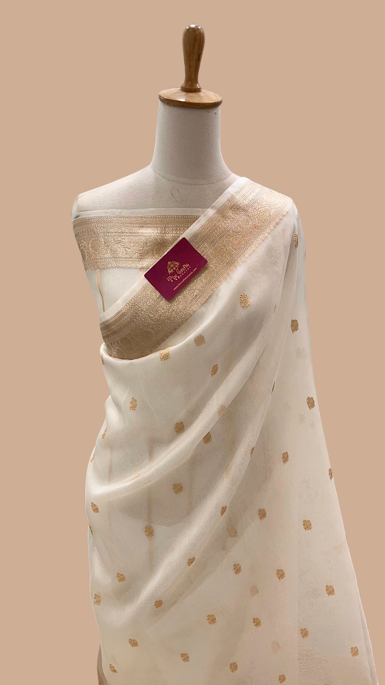 Pure Kora Silk Handloom Banarasi Saree
