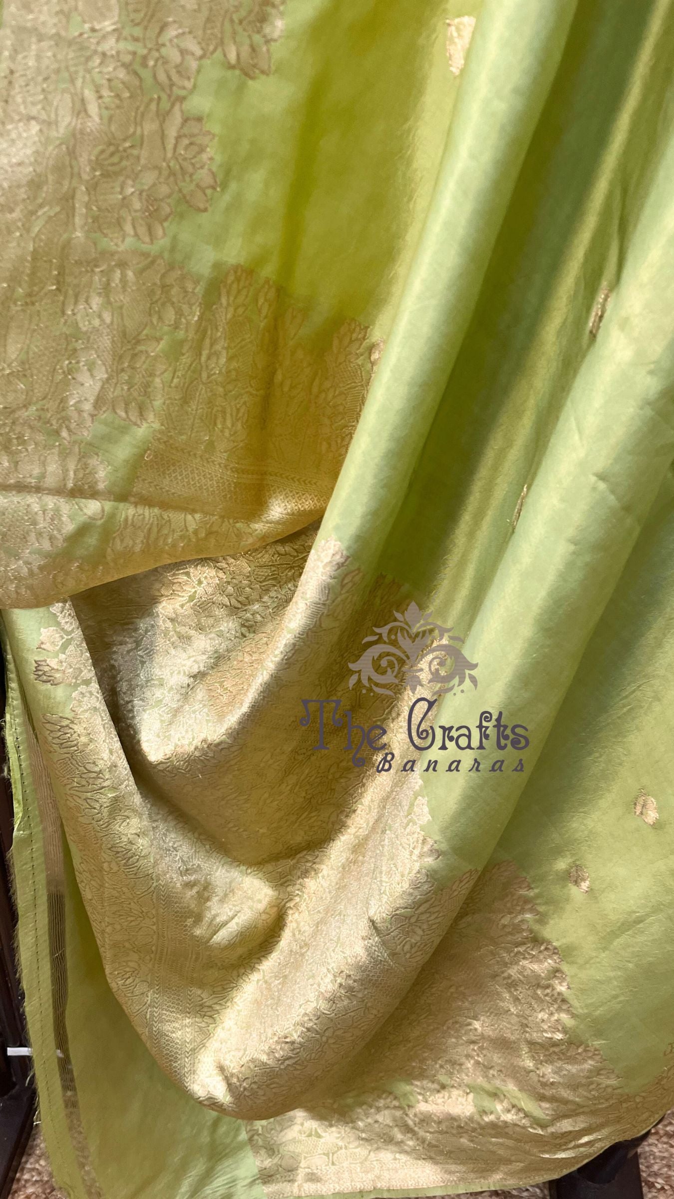 Pure Mango Silk Handloom Banarasi Saree - Sona Roopa